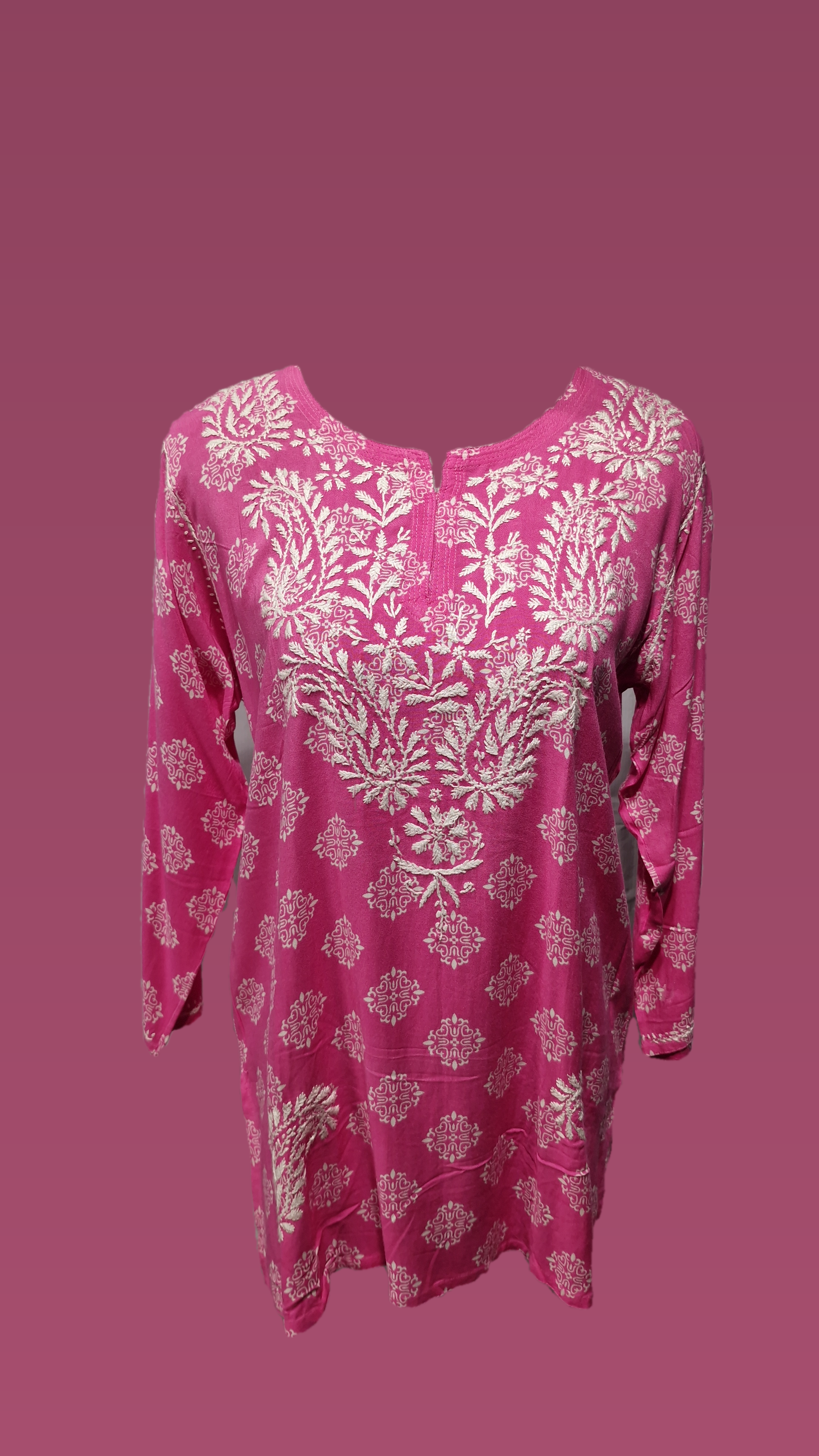 Chikan Short Kurti