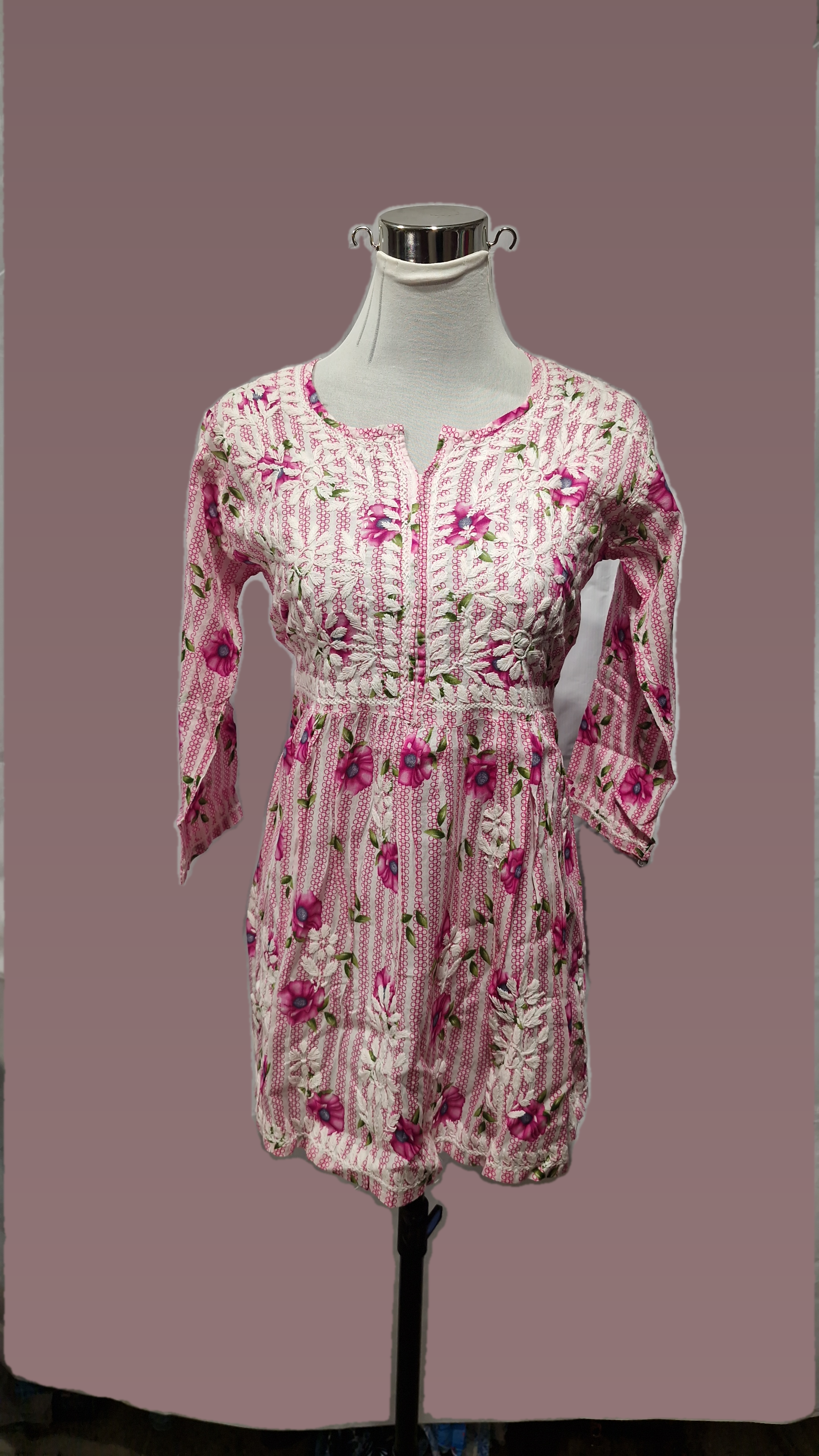 Sk / Mul cotton Pink Printed SK CK