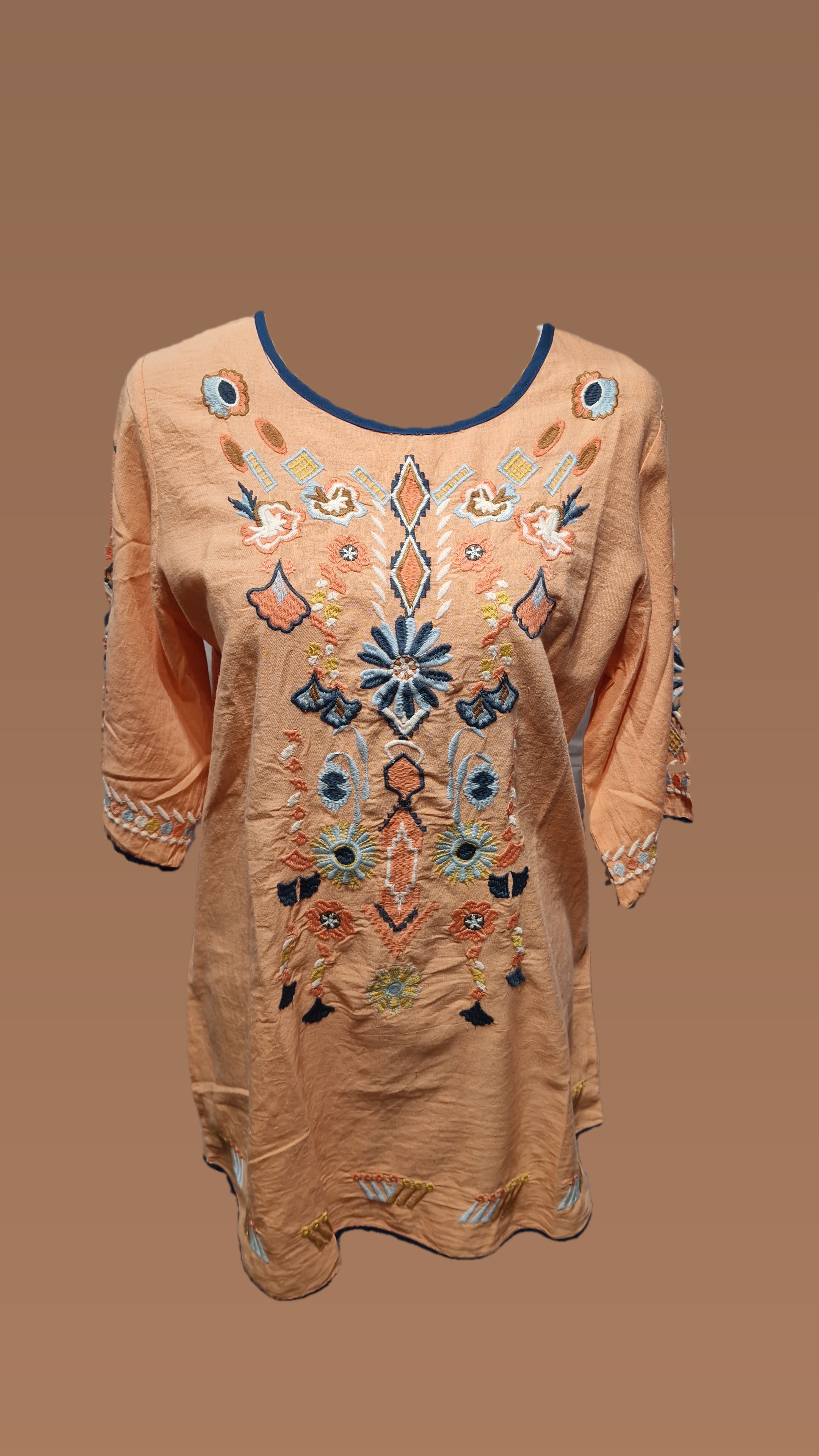 Peach Cotton Tunic