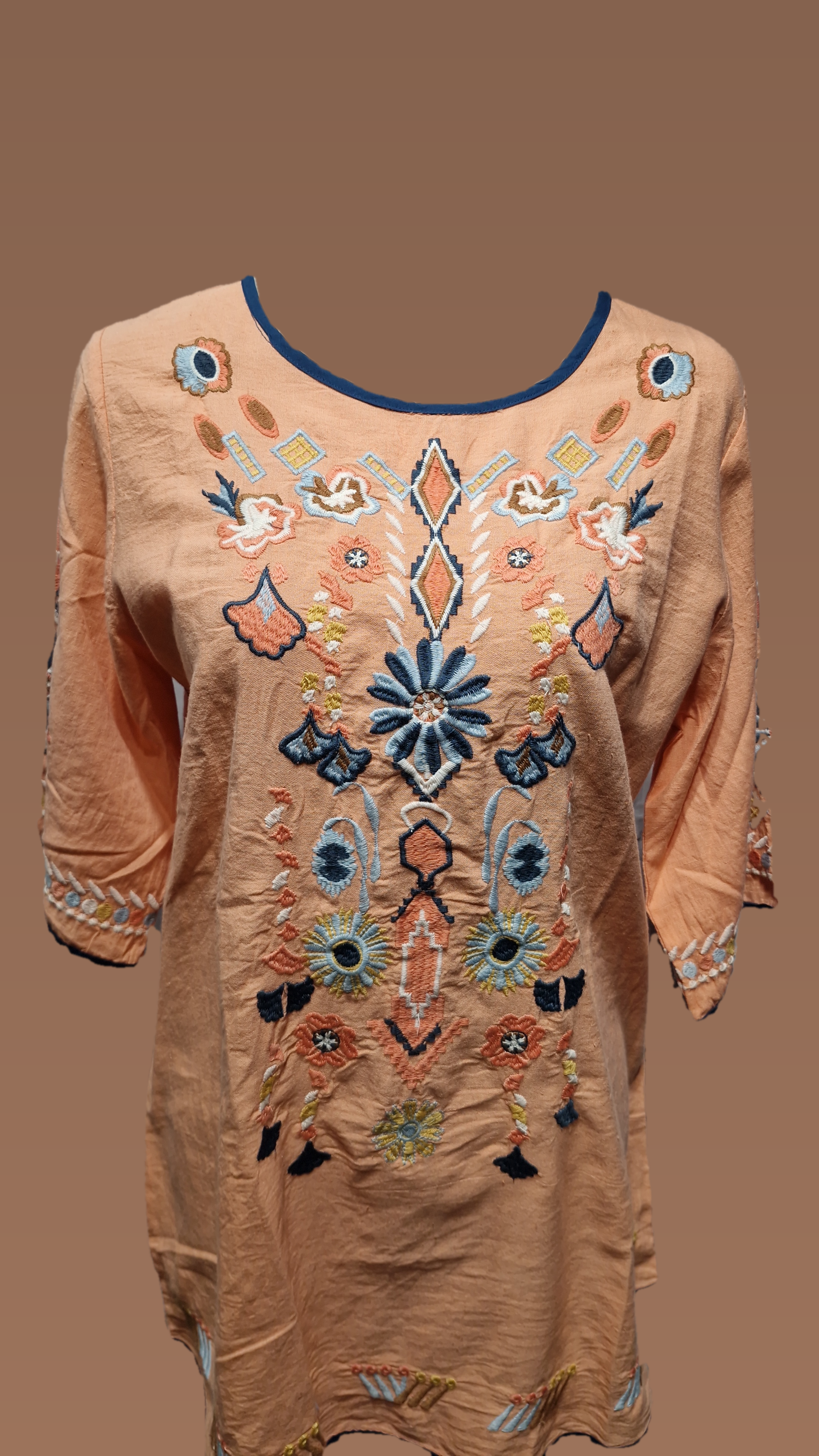 Peach Cotton Tunic