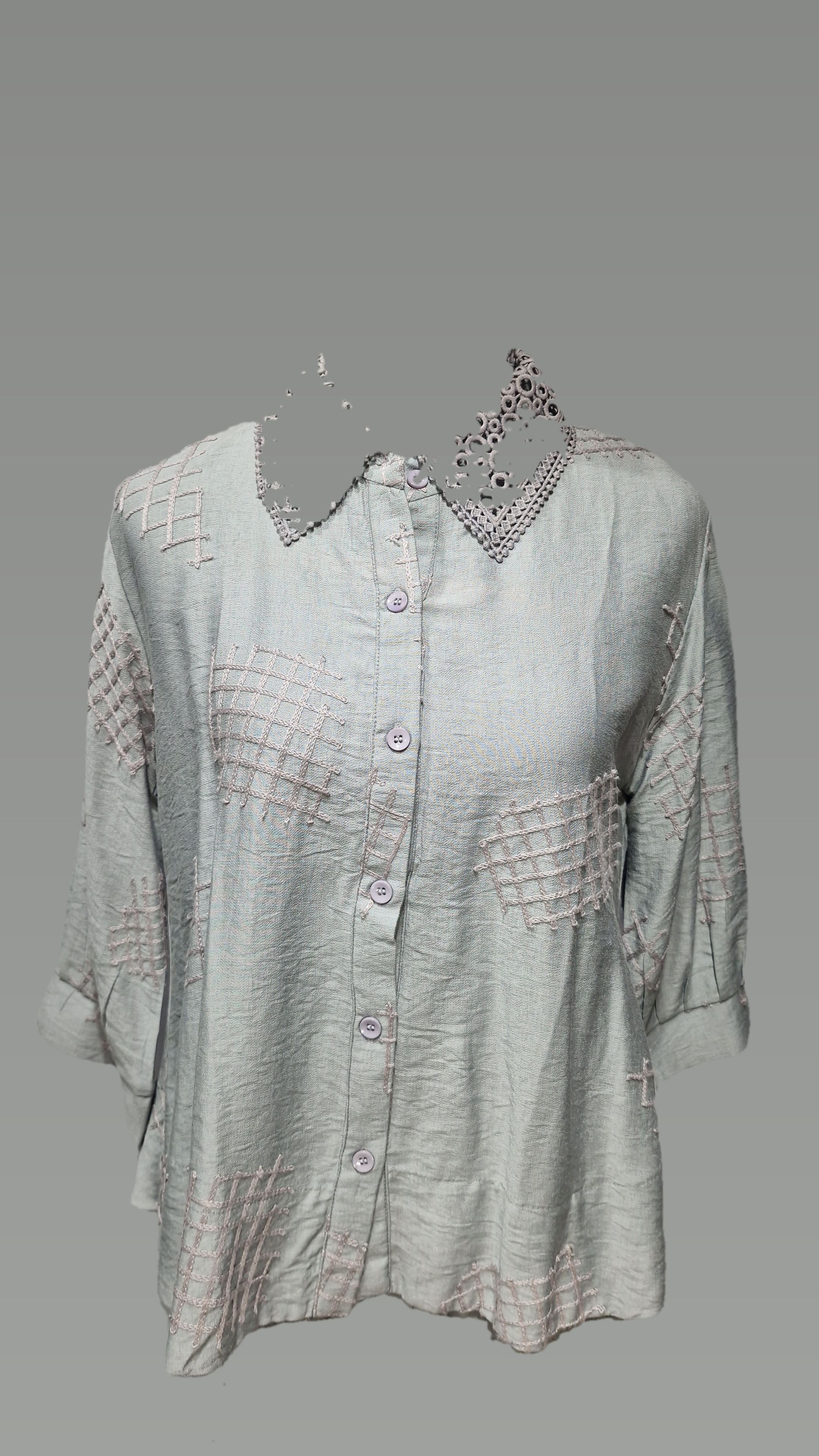 Co-ordEMB Collar FO Co-ord set