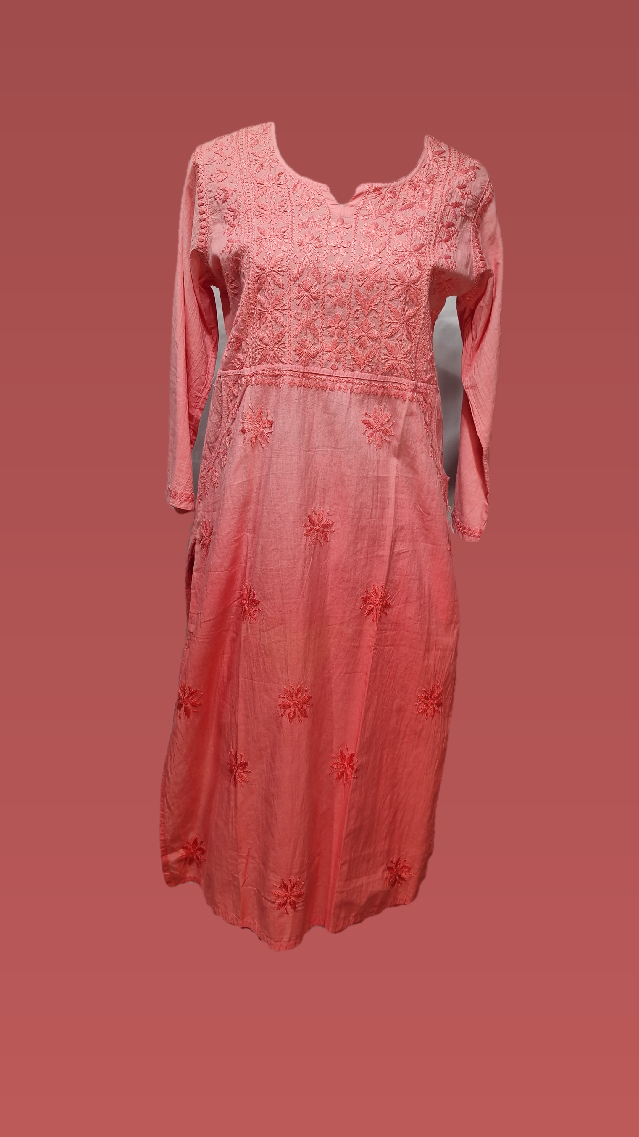 Kurti / Cotton Pocket Kurti set gradient