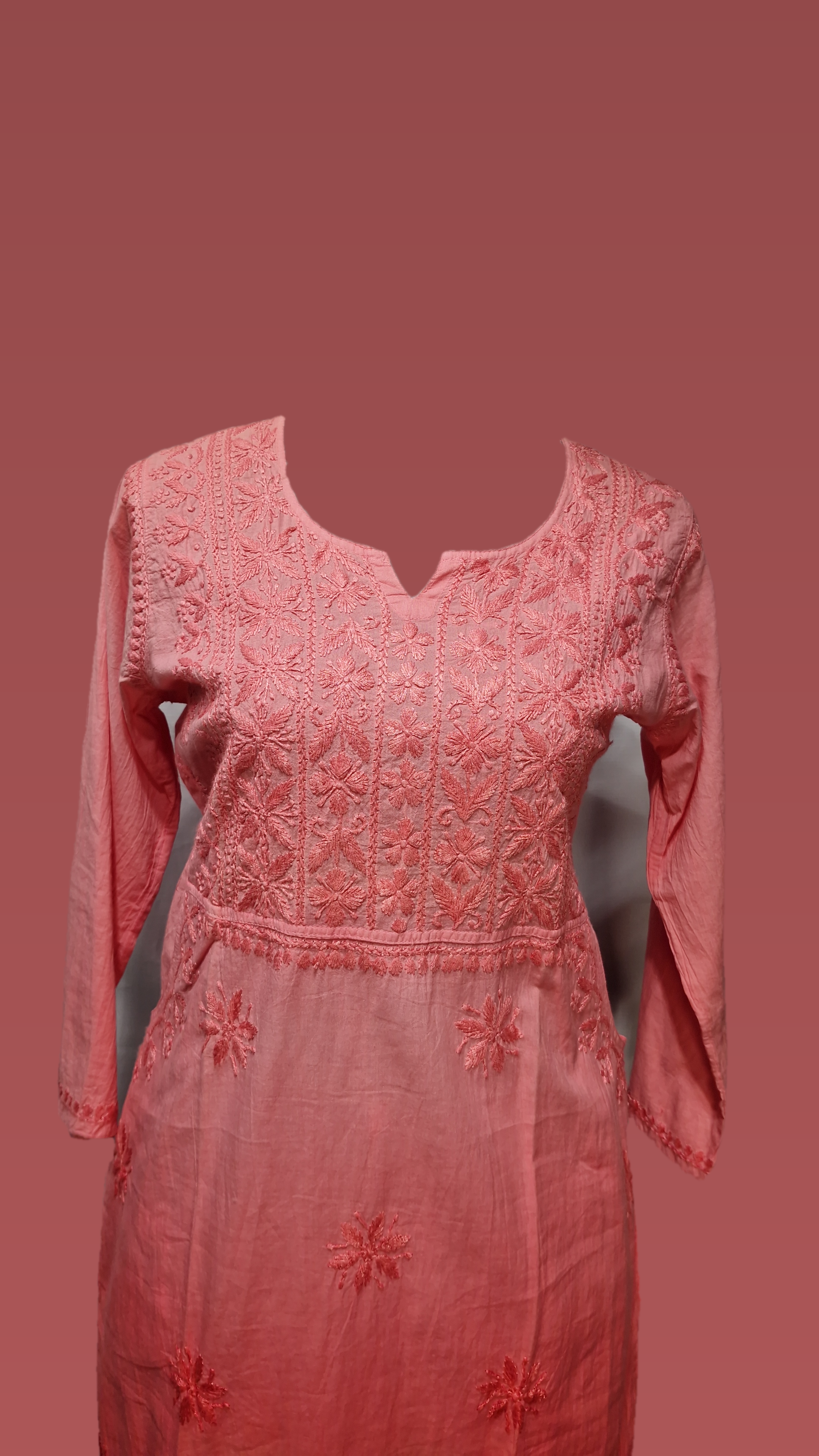 Kurti / Cotton Pocket Kurti set gradient