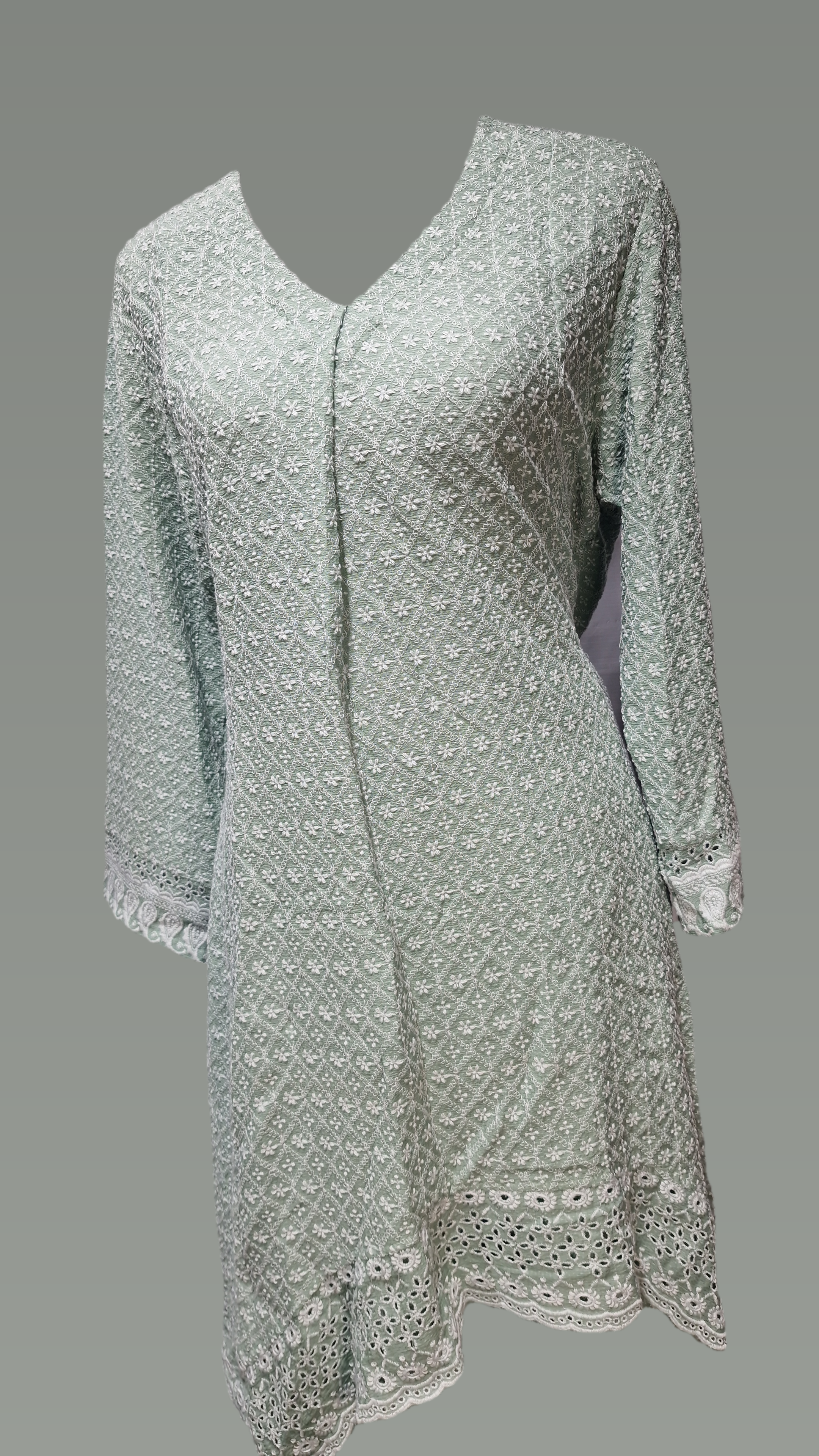 Green EMB Suit wot Dupata