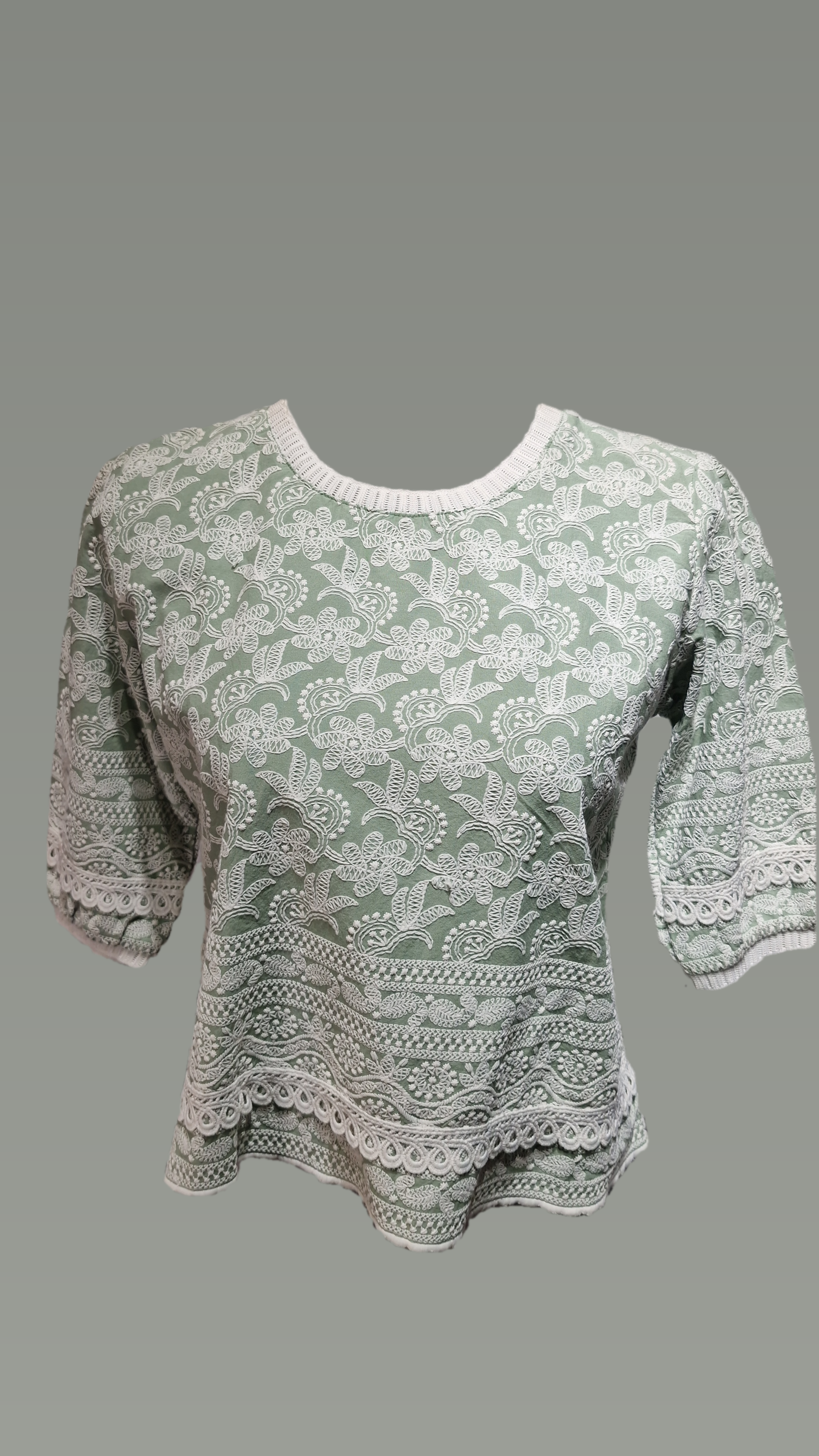 Soft Cotton Full EMB Crop Top