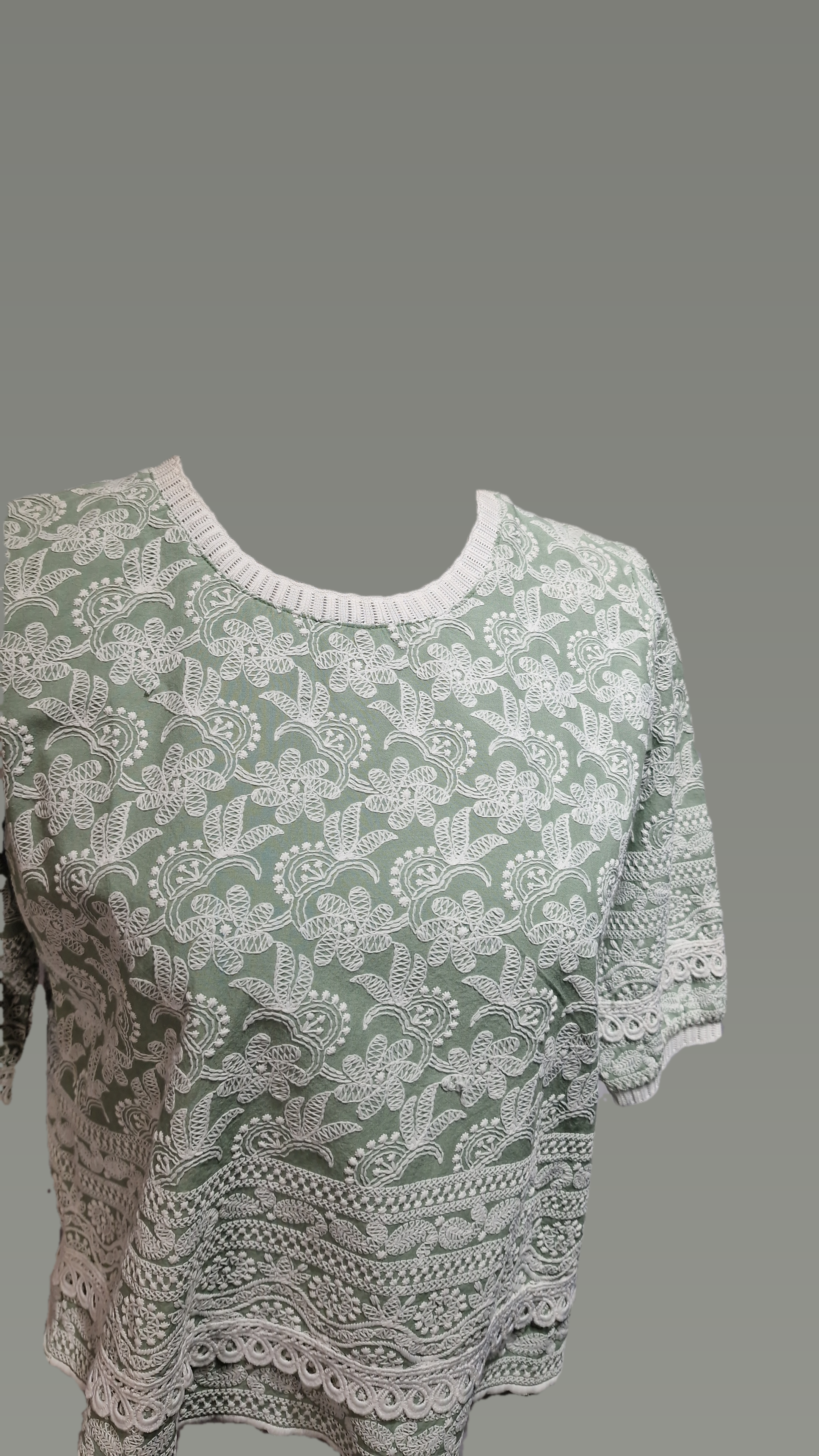 Soft Cotton Full EMB Crop Top