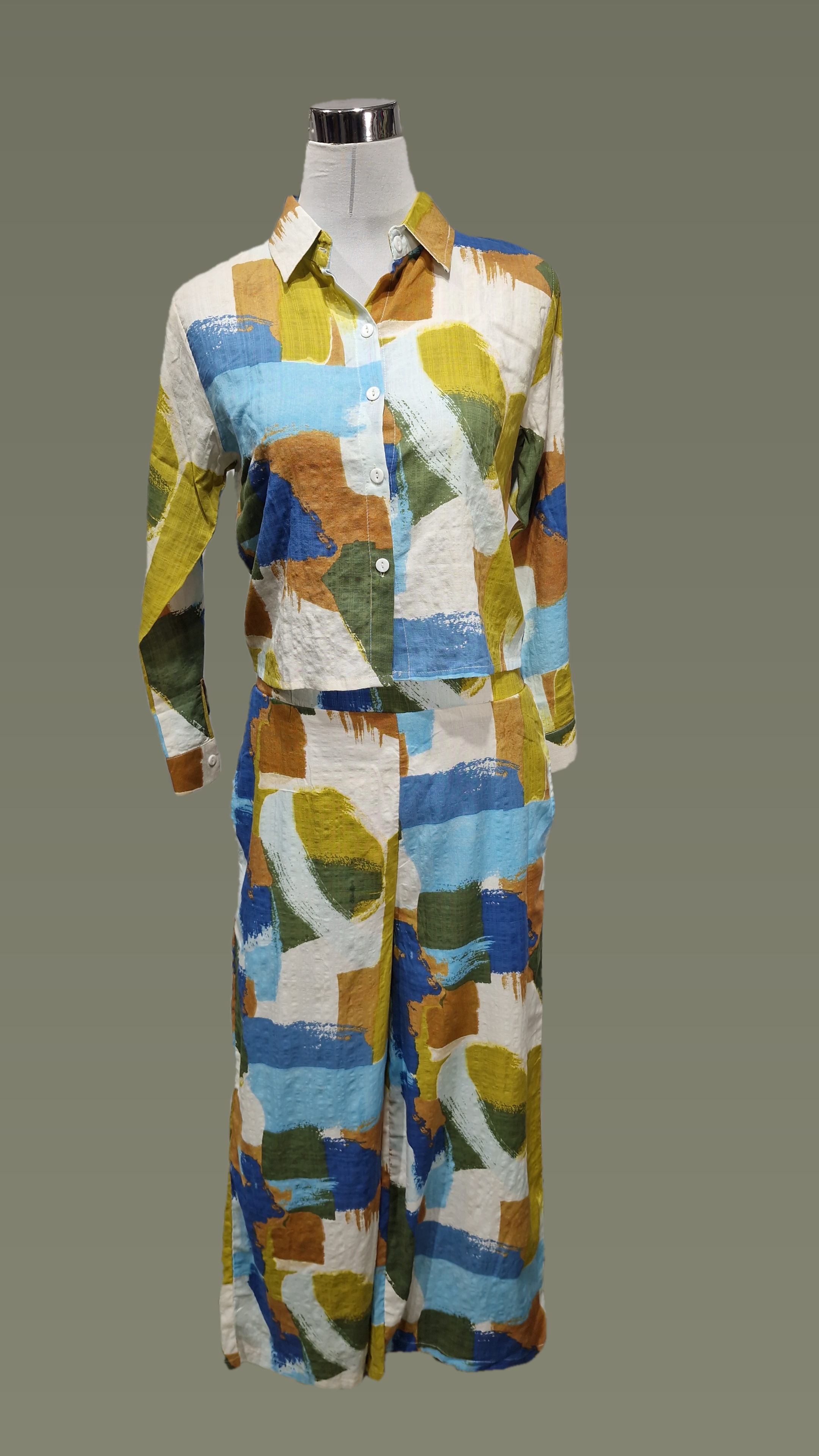 Co-ordCotton 3pcs Collar Co-ord set