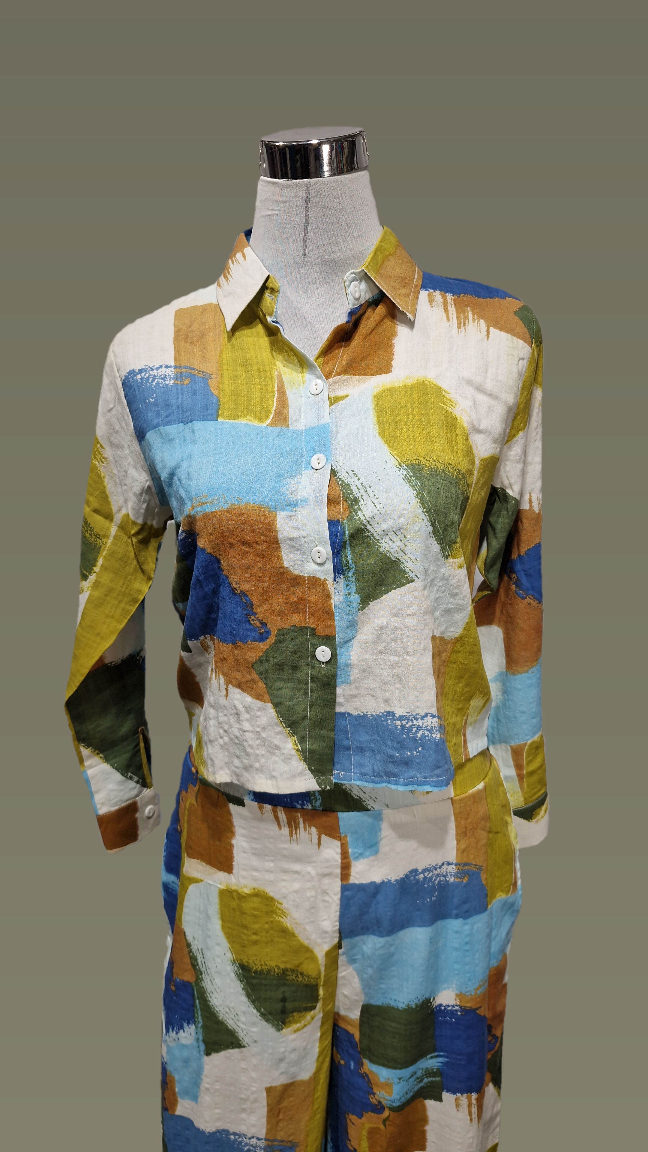 Co-ordCotton 3pcs Collar Co-ord set