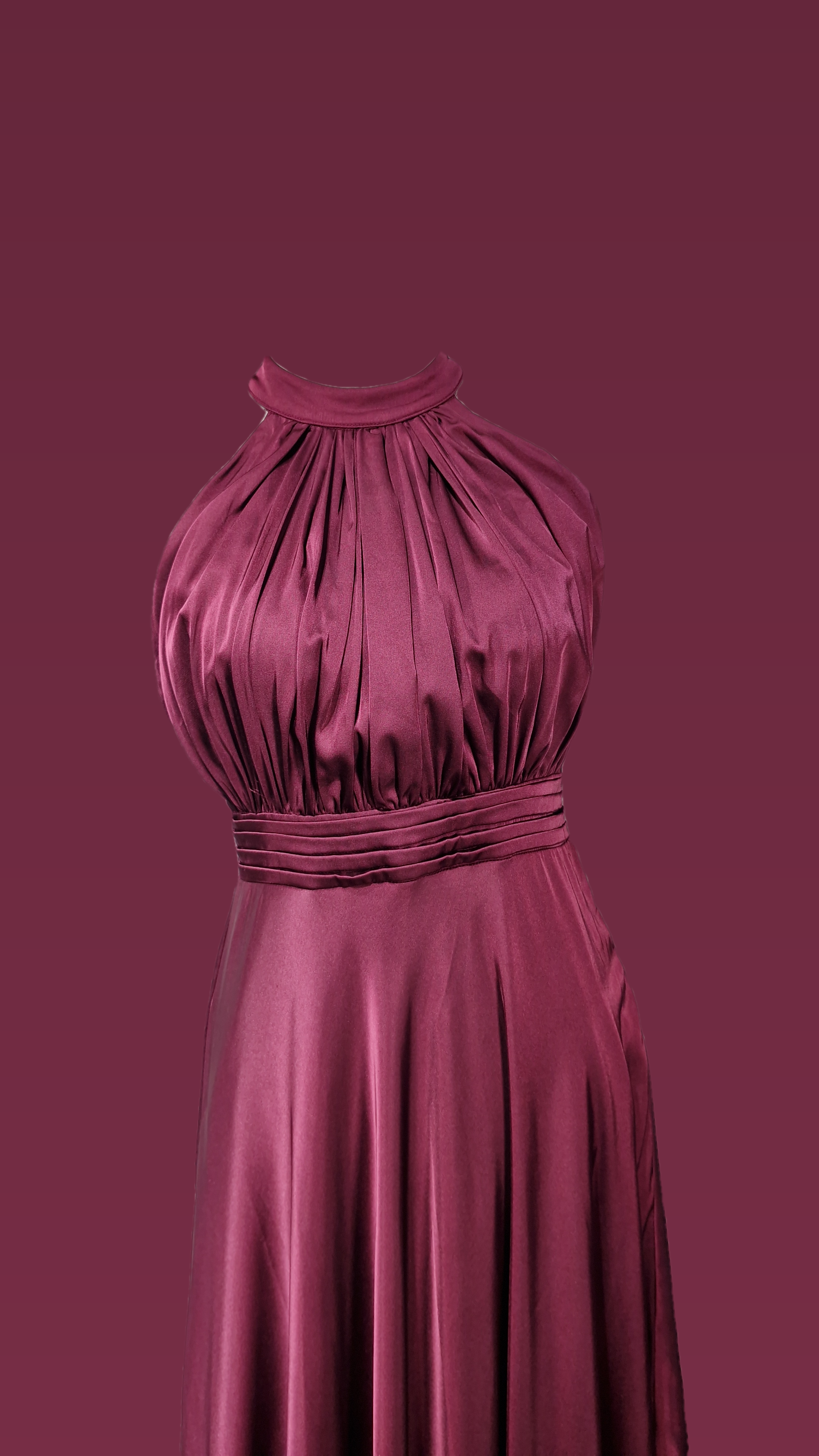 Halter Neck Ankel Length Dress Full L Dress