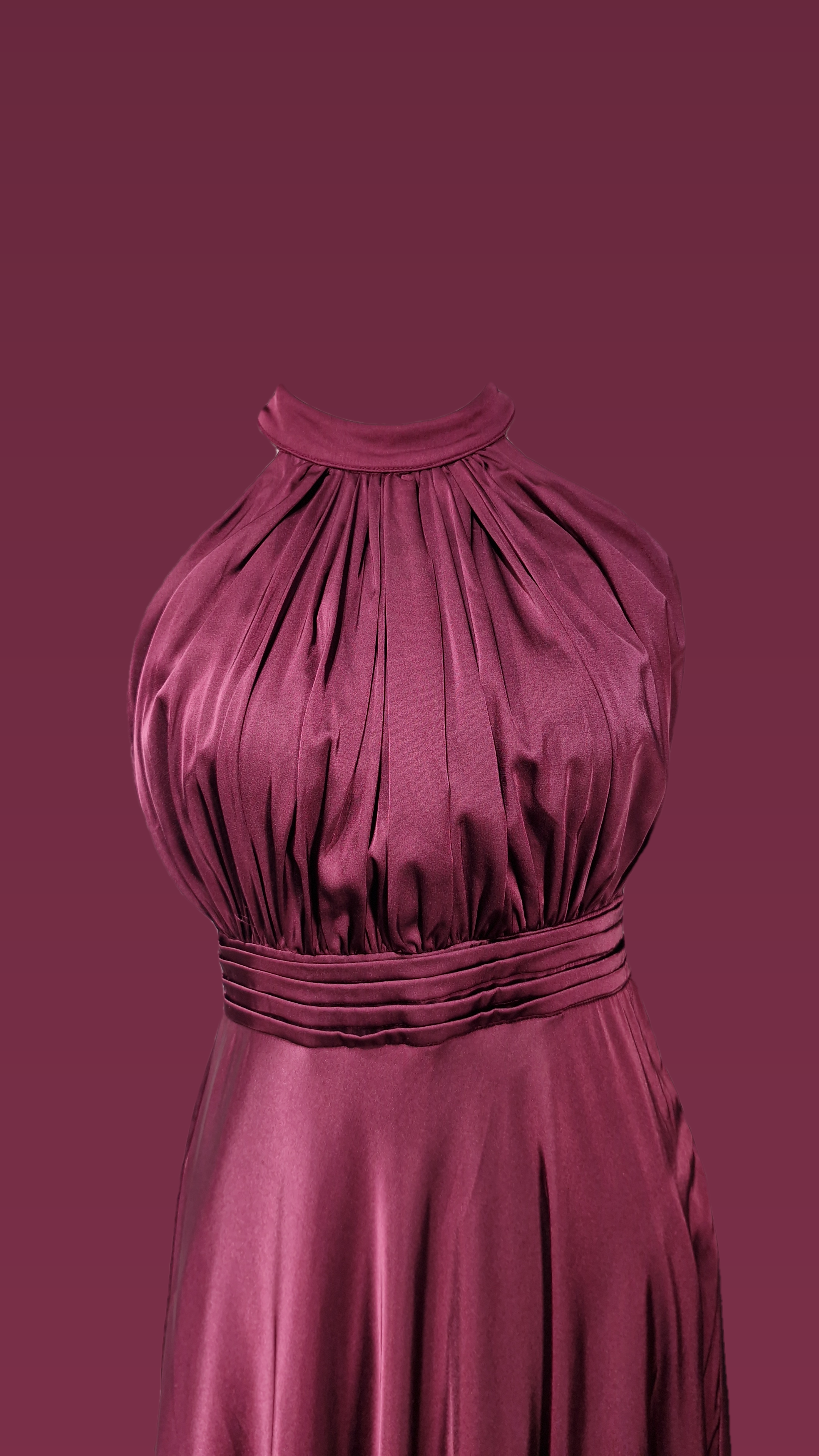 Halter Neck Ankel Length Dress Full L Dress