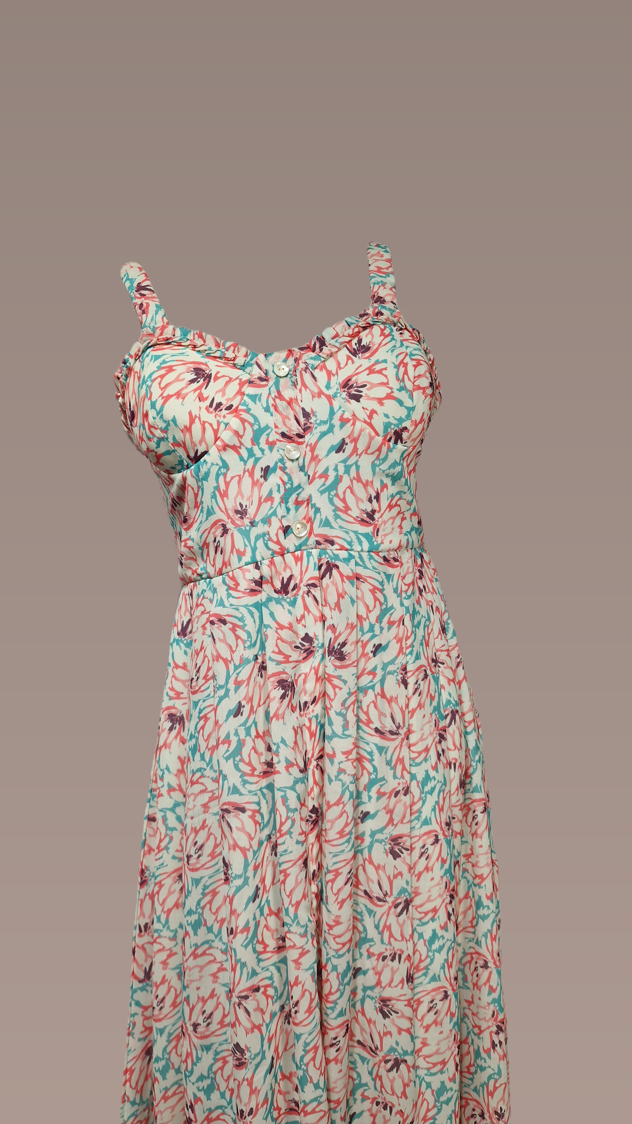 Midi Dress Strap Pink