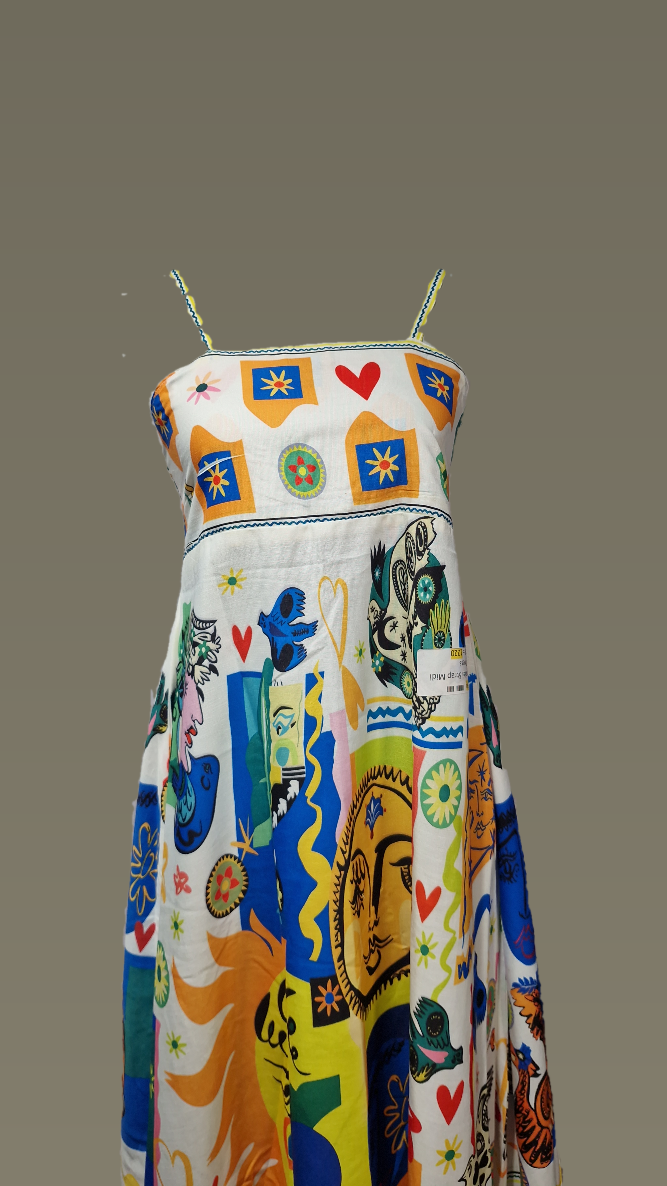 Dress / Noodel Strap Midi Dress