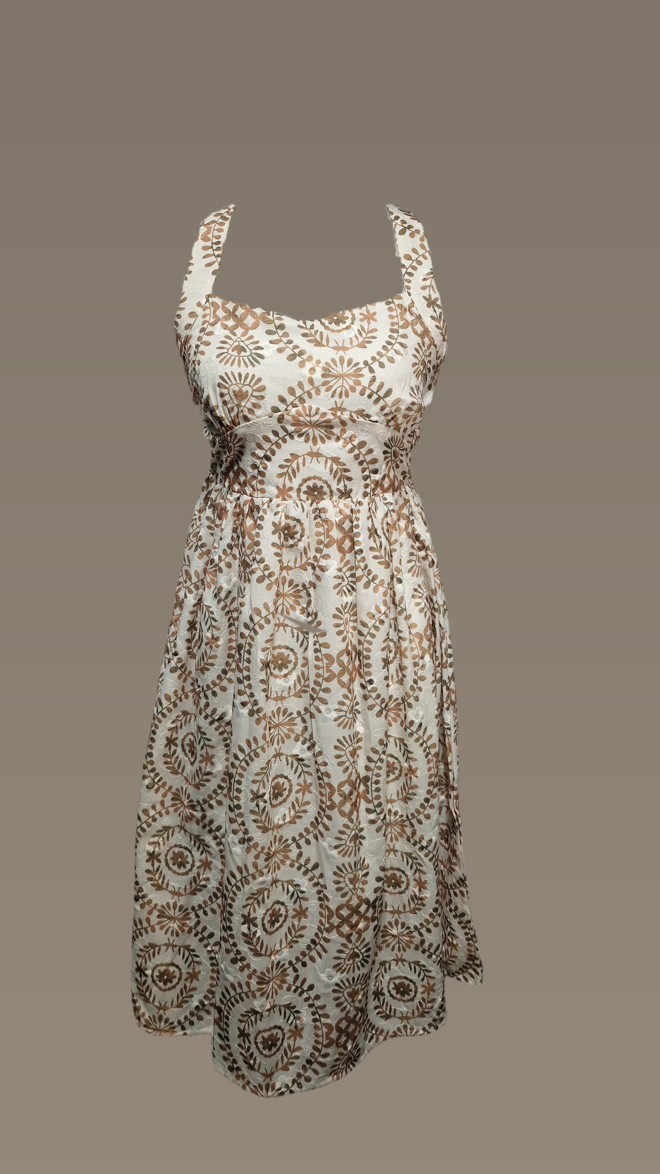 Cotton Halter Neck Midi Dress shimmer Midi Dress