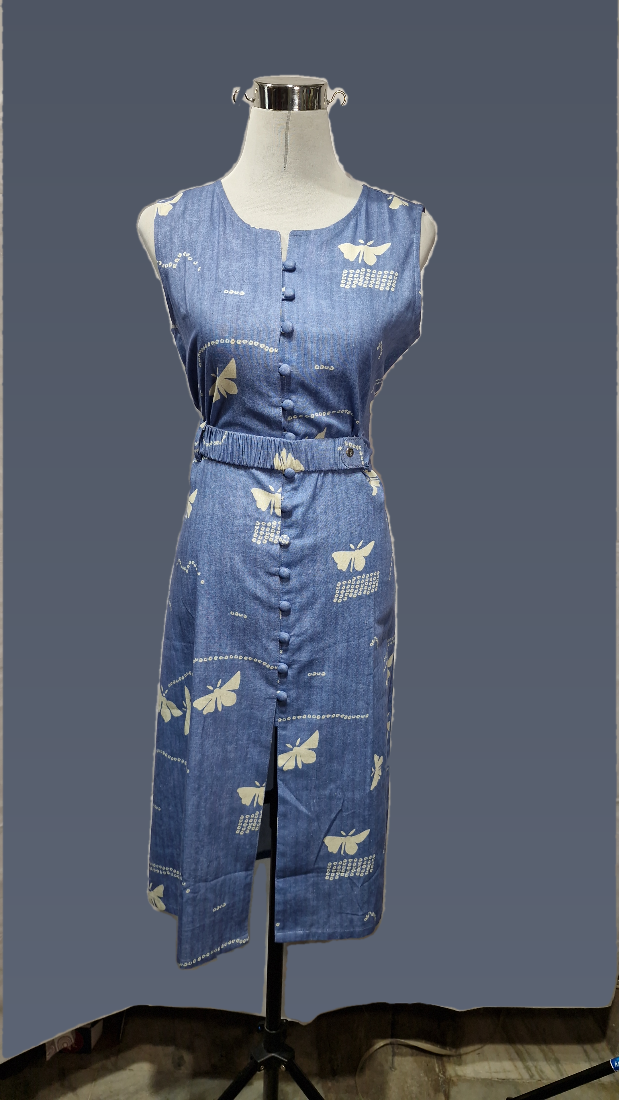 RN Printed Dress Blue