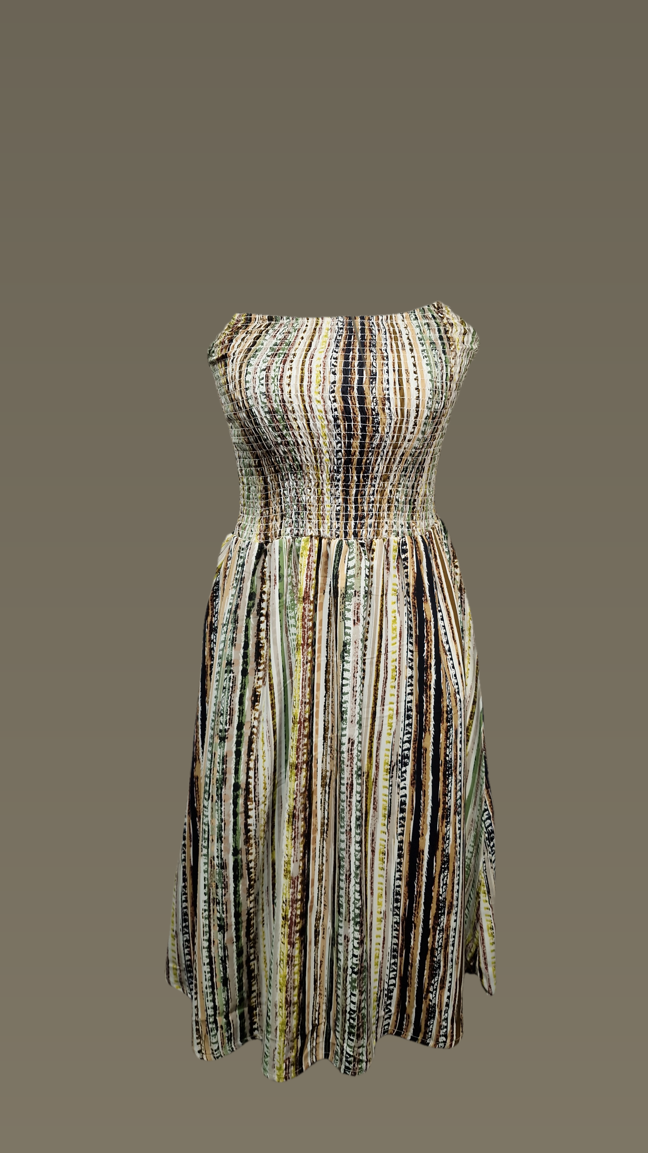 Smoked Cami Middy Dress with Shirt