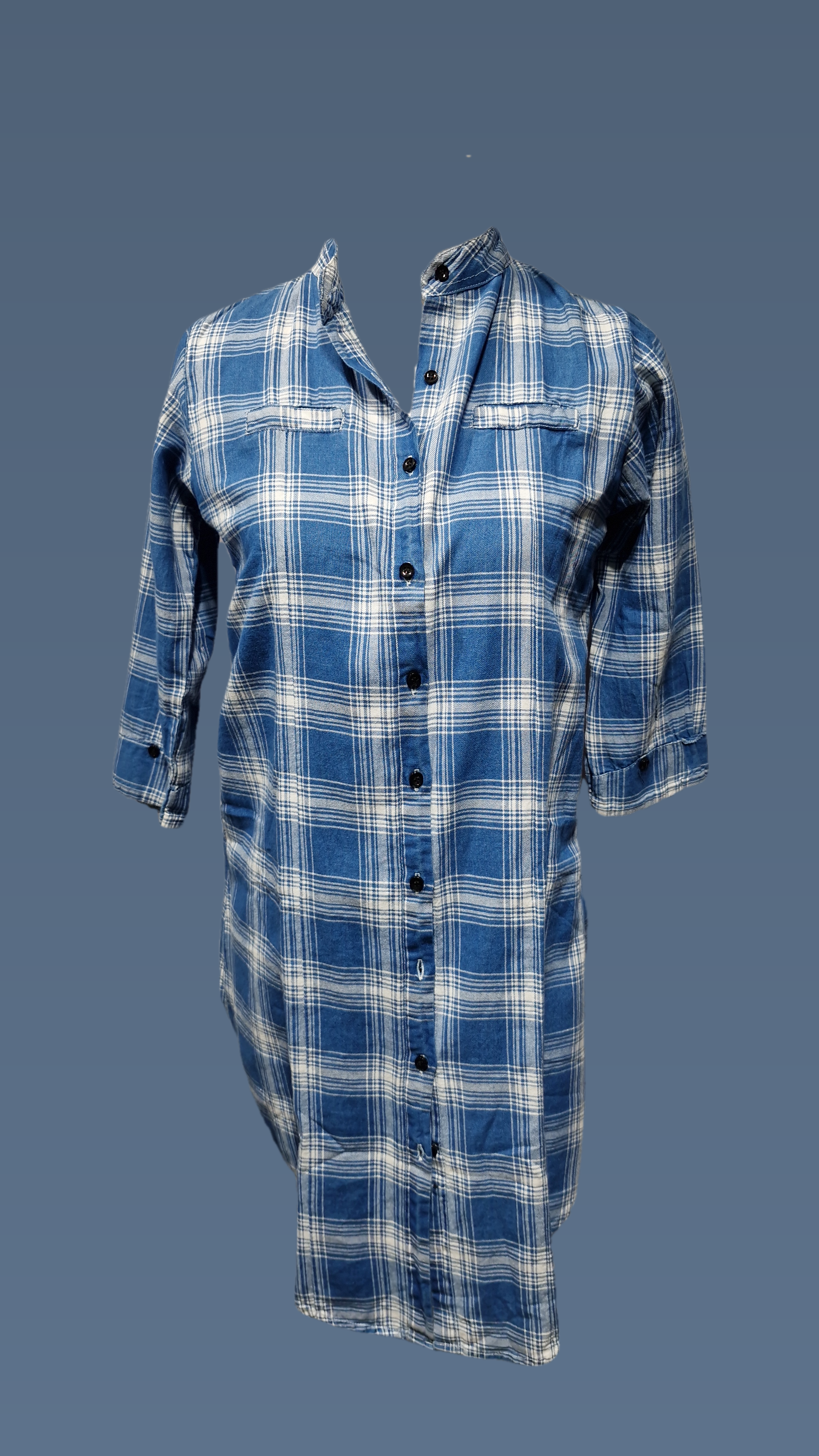 Cotton Long Shirt Dress