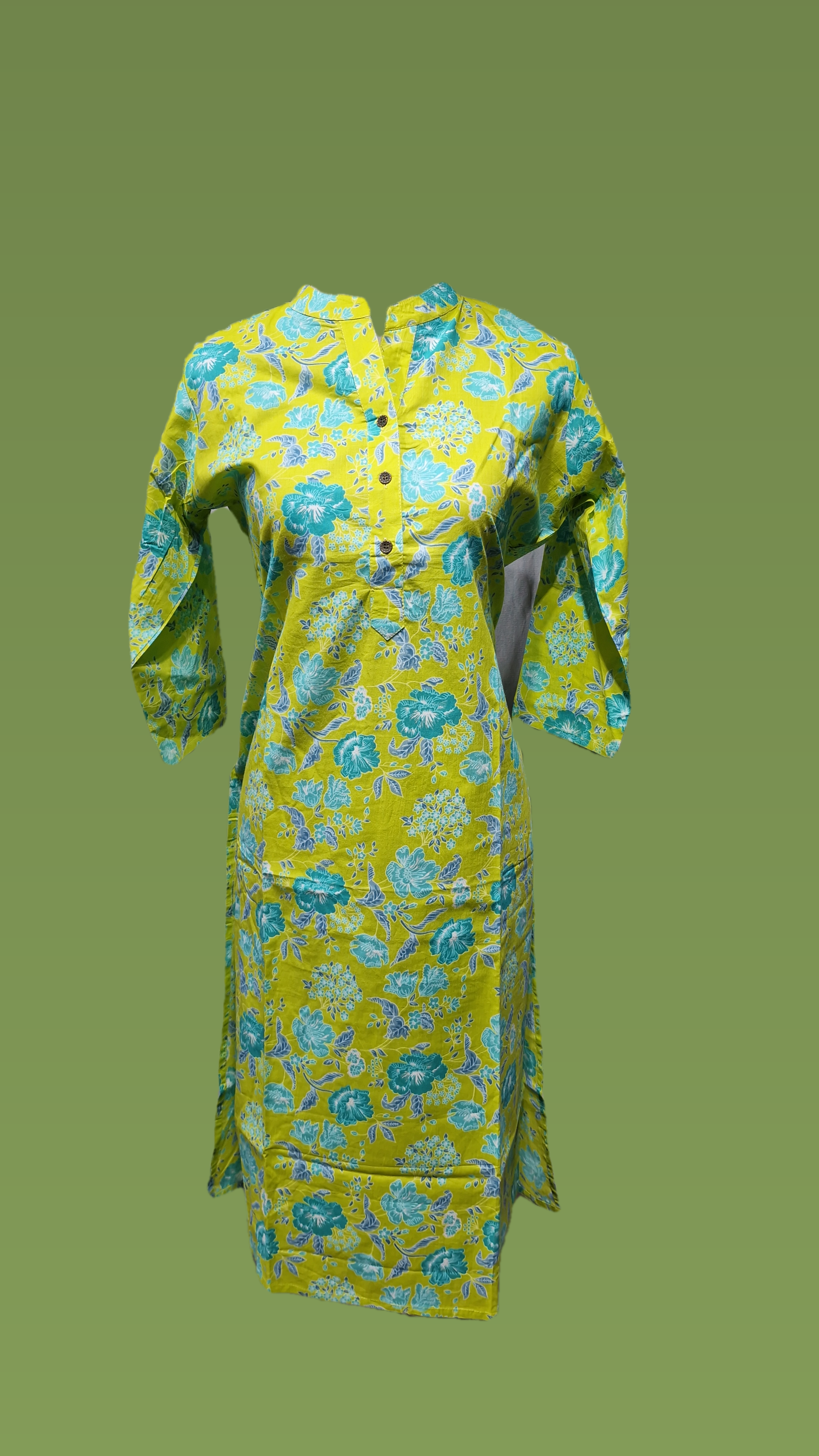 Cotton DW Long Kurti Morya