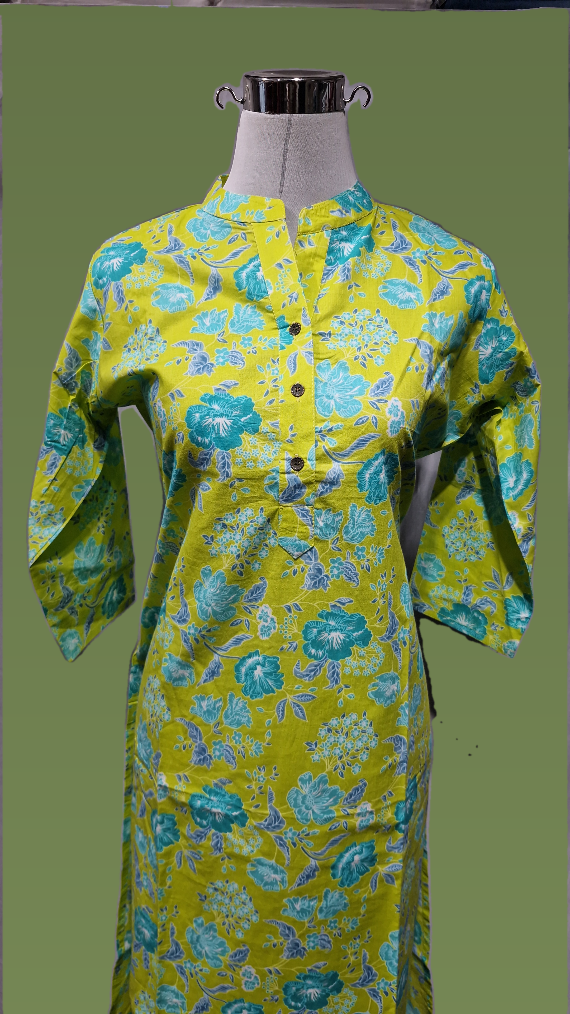 Cotton DW Long Kurti Morya