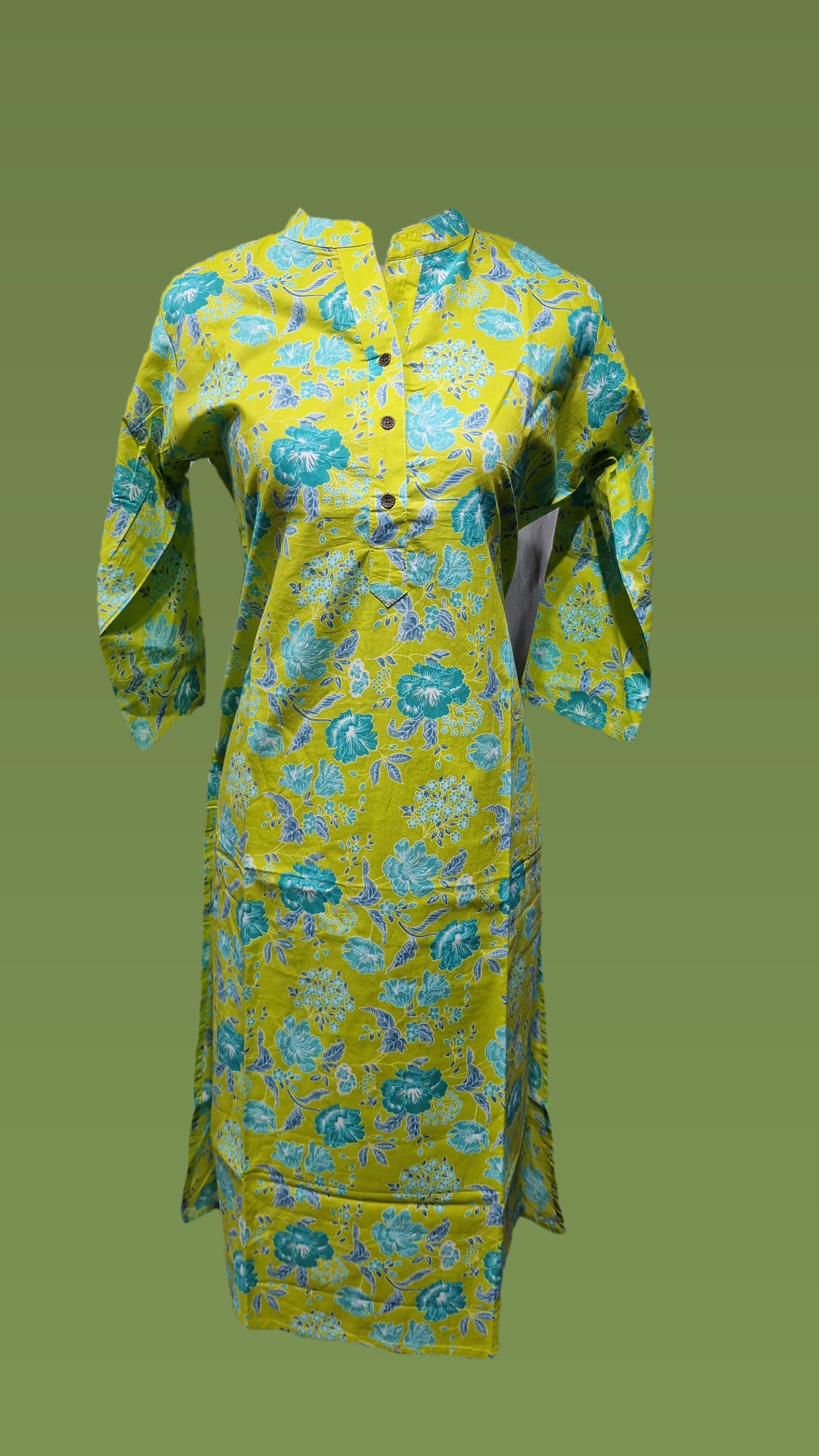 Cotton DW Long Kurti Morya