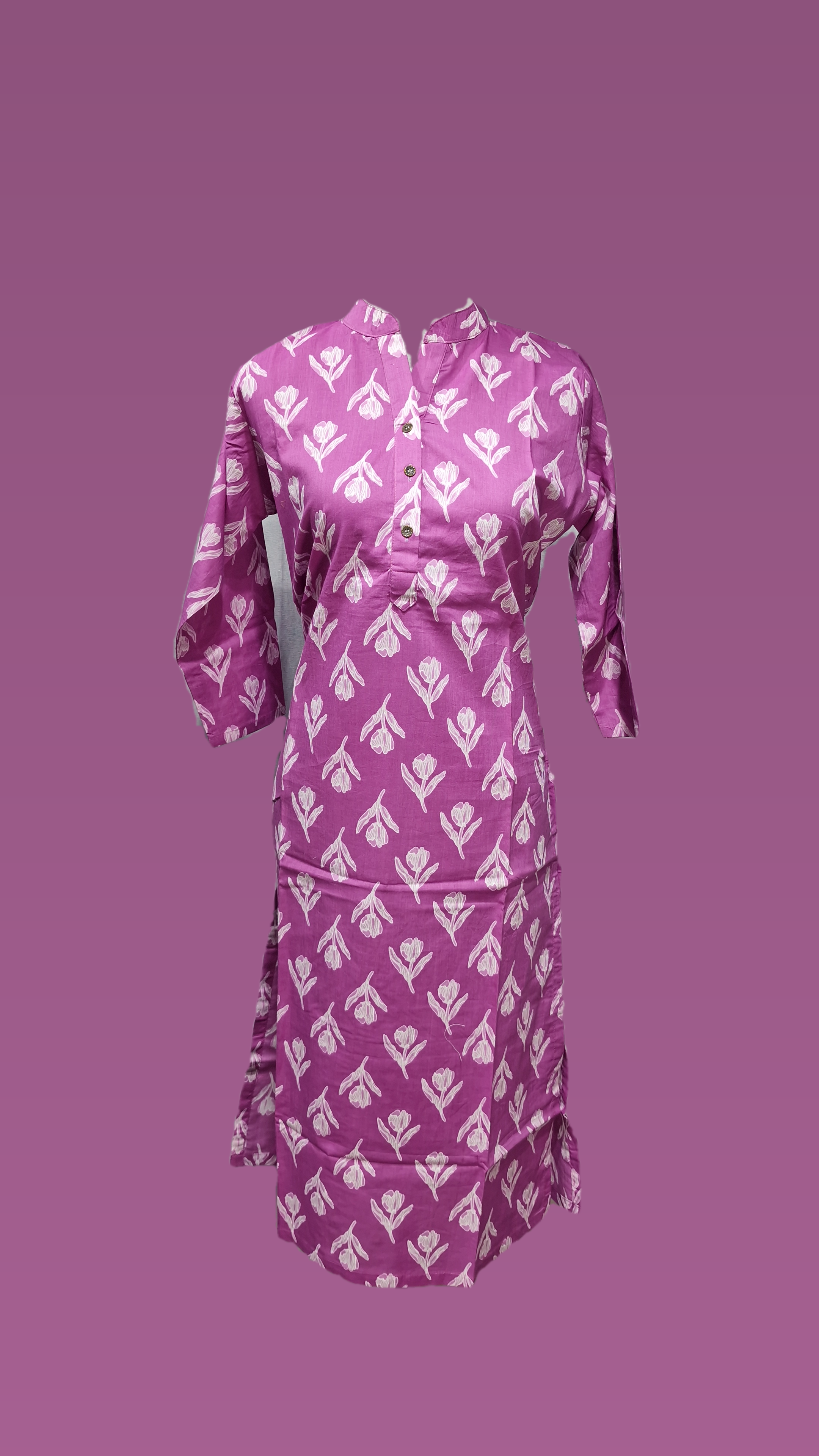 Cotton DW Long Kurti Morya
