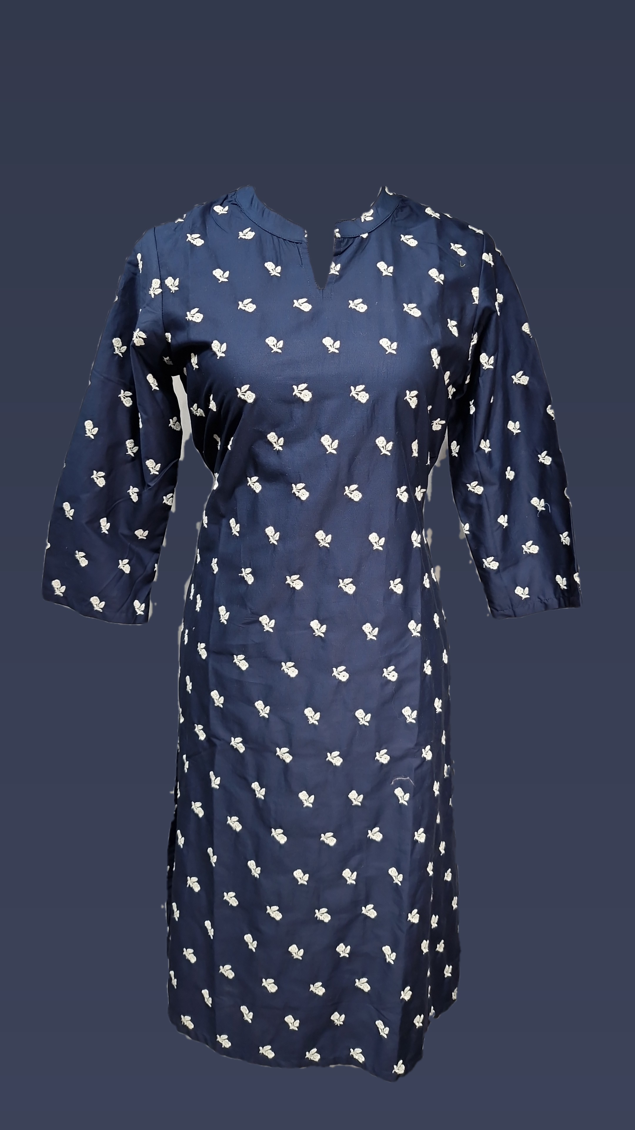 Navy Blue BN Long Kurta
