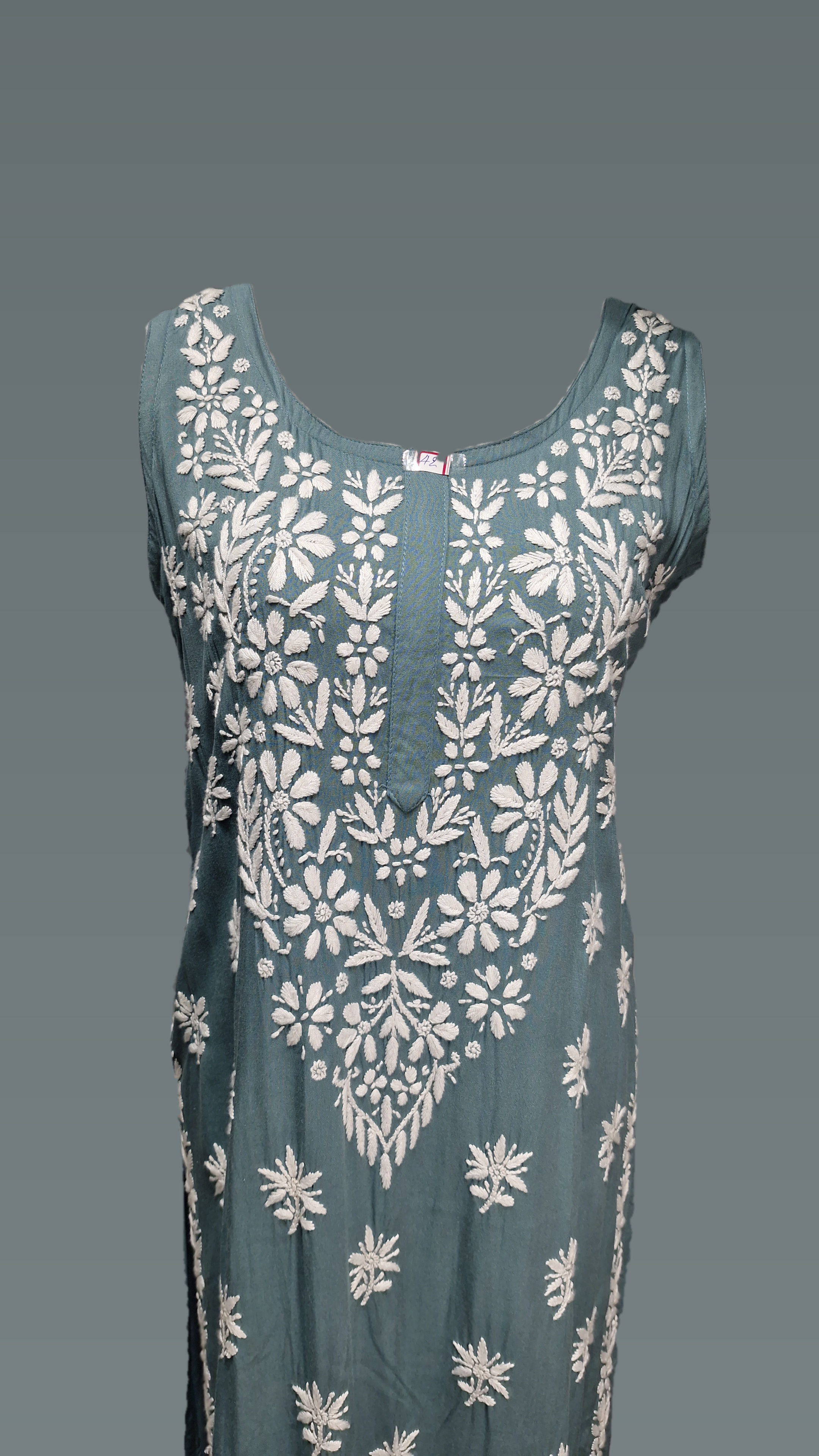 Rayon Sleeveless Kurti CK