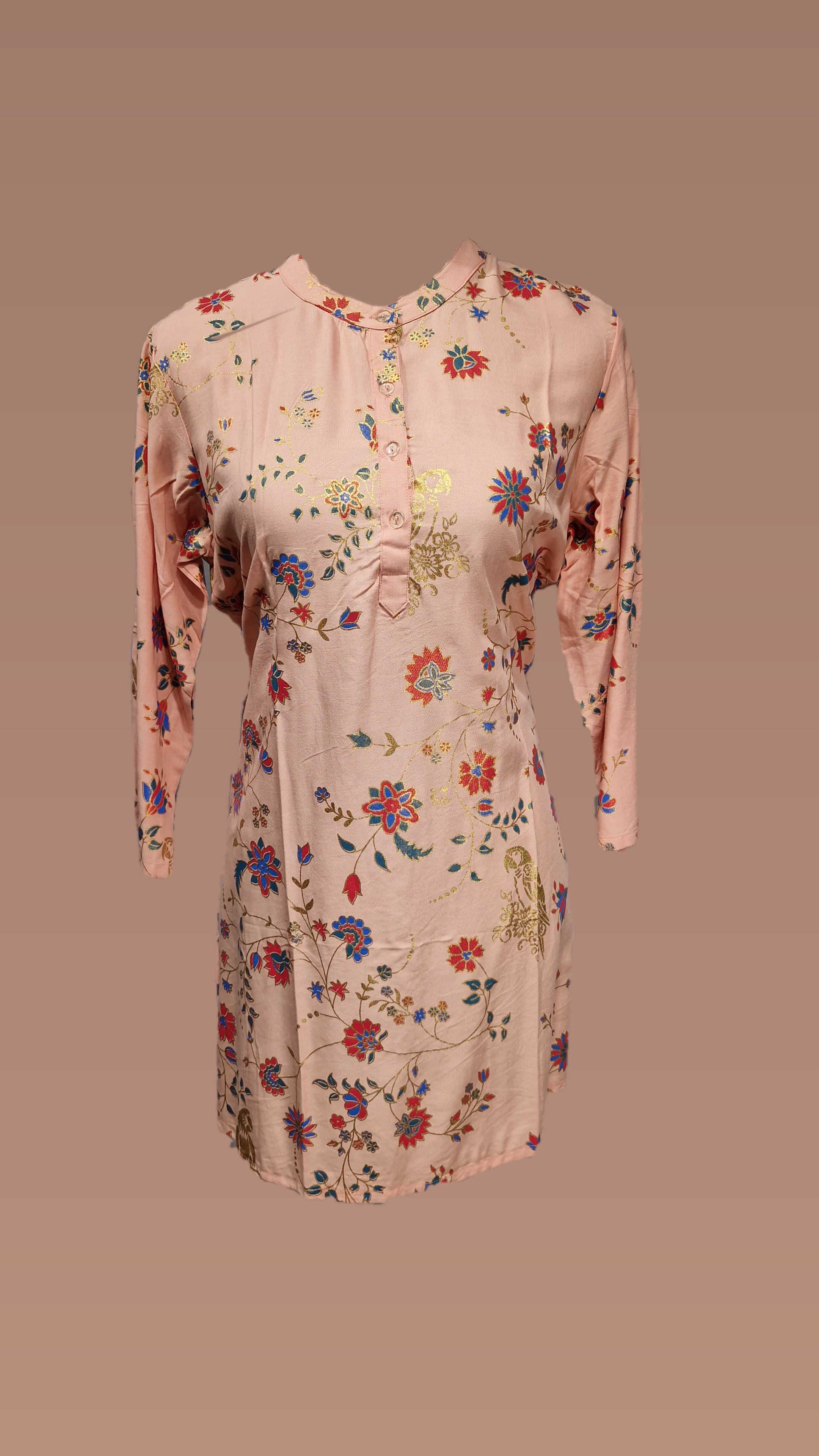 Florel Mid length Foil work Kurta