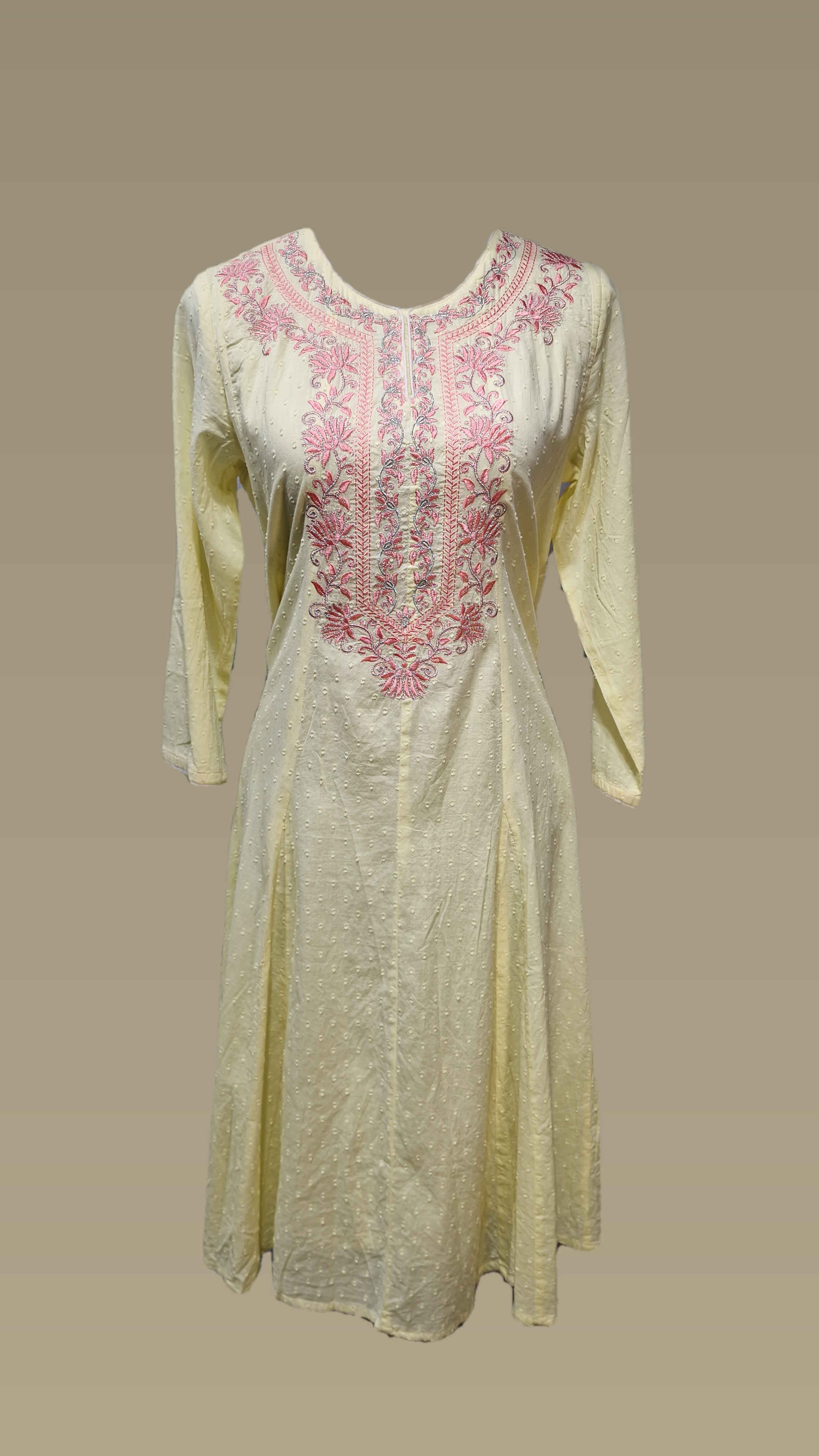 Yellow Cotton Kurta