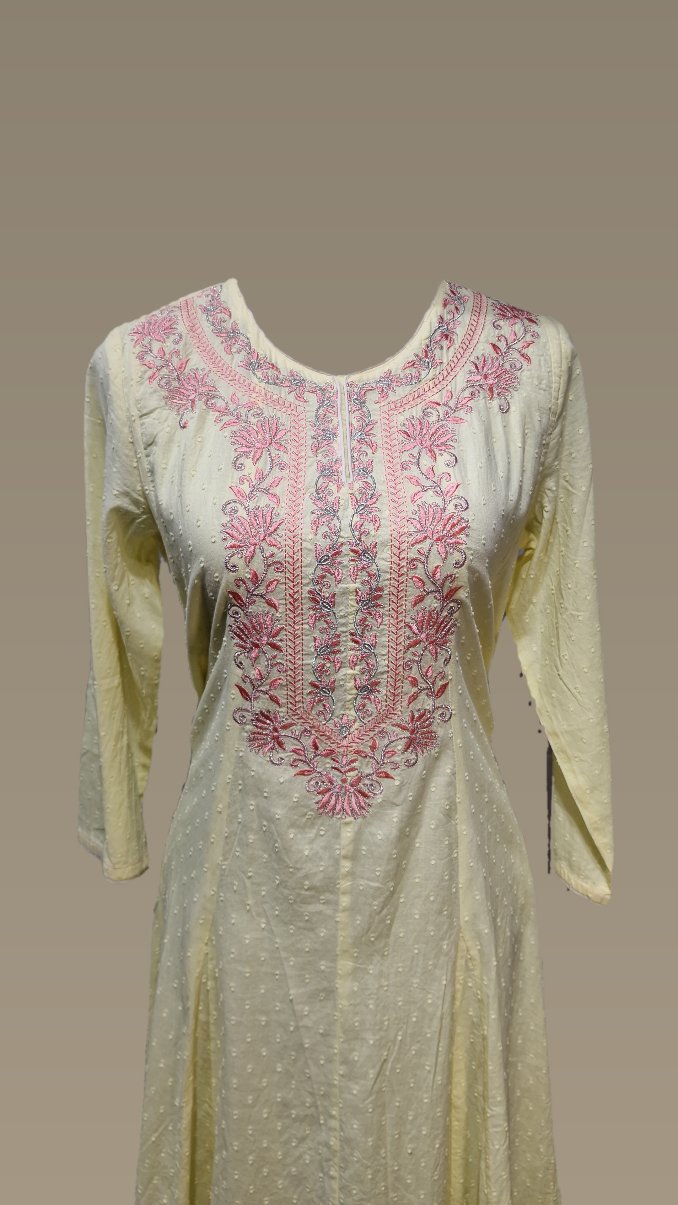 Yellow Cotton Kurta