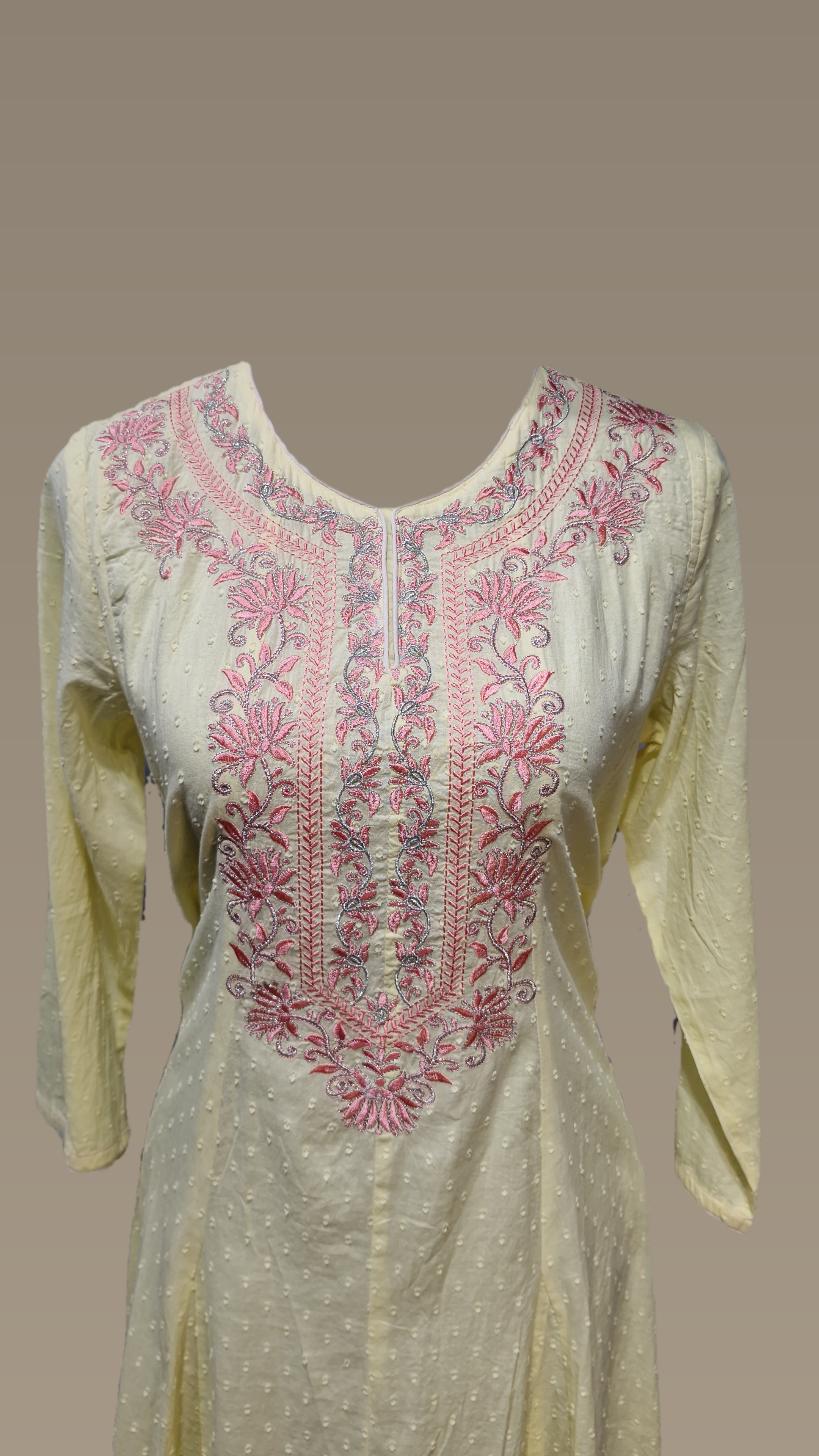 Yellow Cotton Kurta