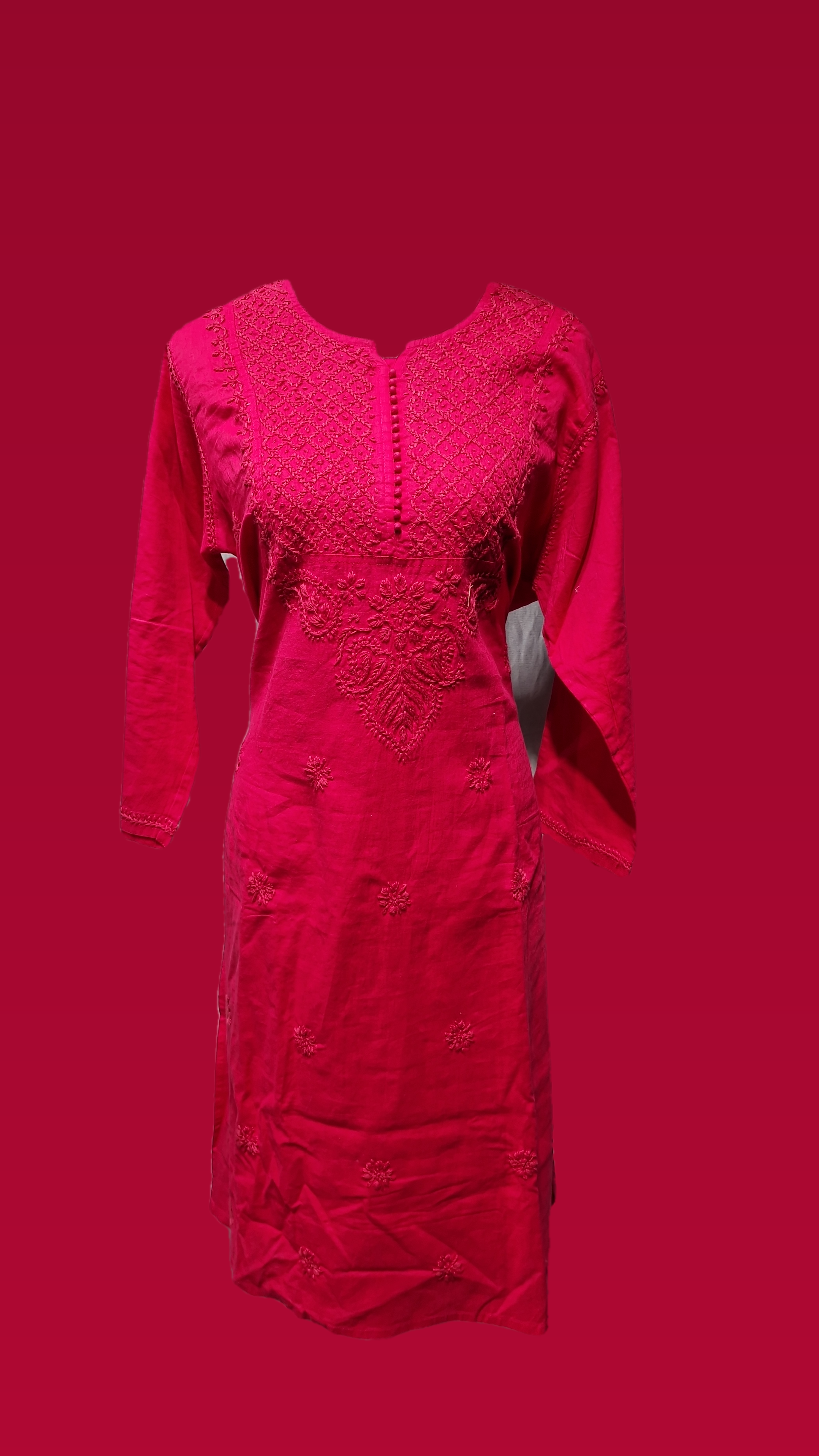 Cotton Yog Button Kurti