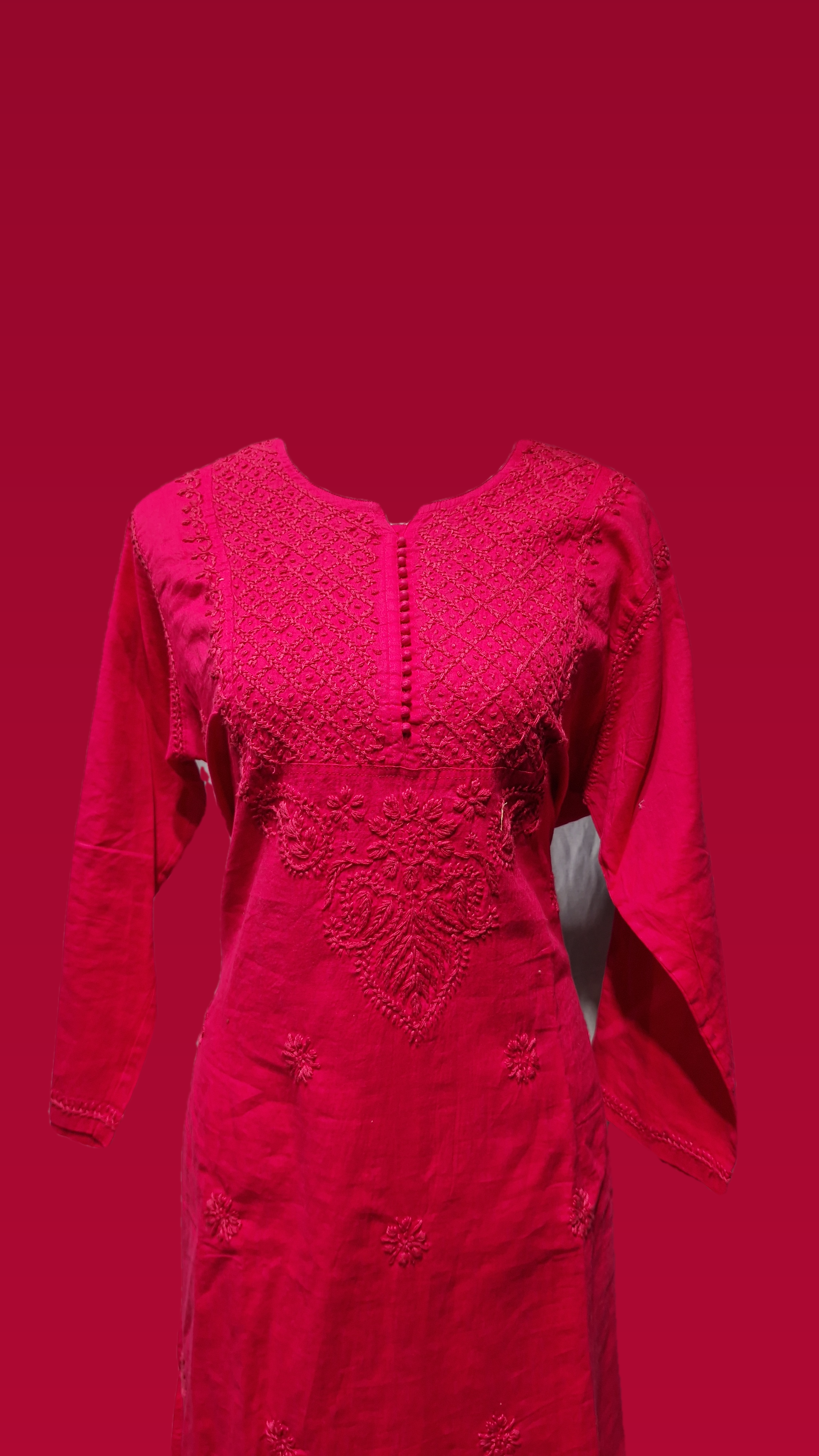 Cotton Yog Button Kurti