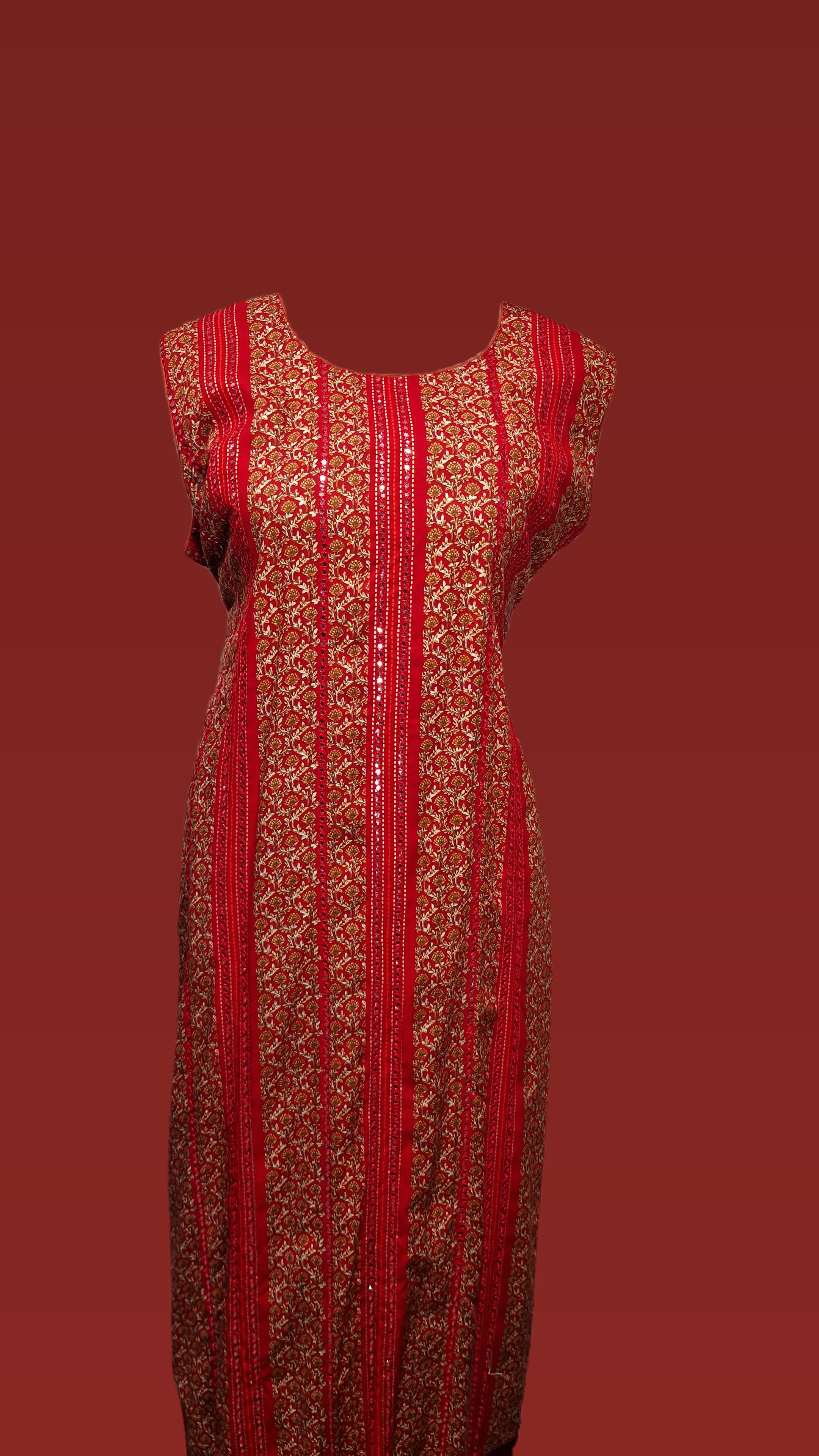 Sleeve Less Sequence Suit