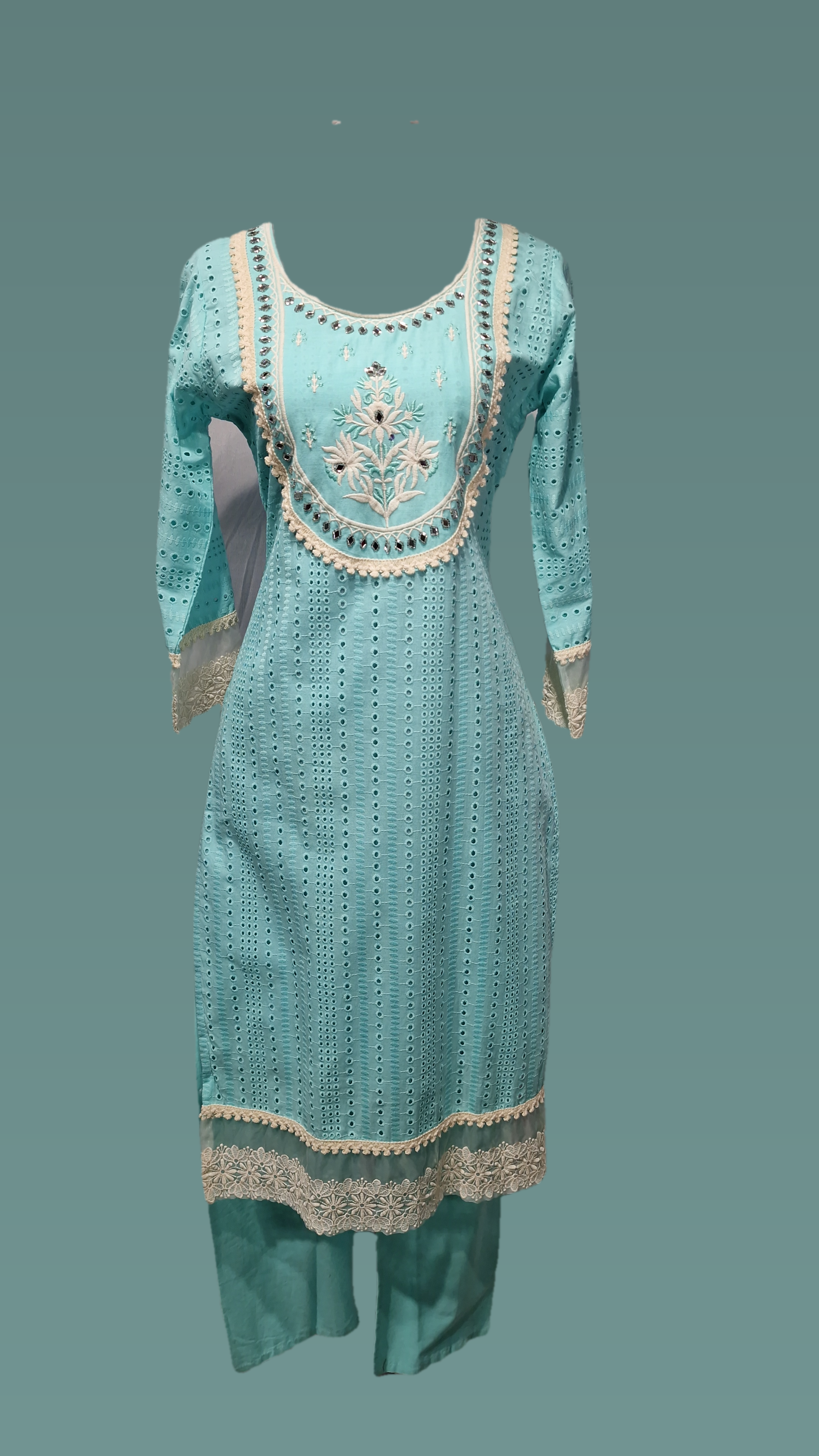 RN blue Frosted Suit