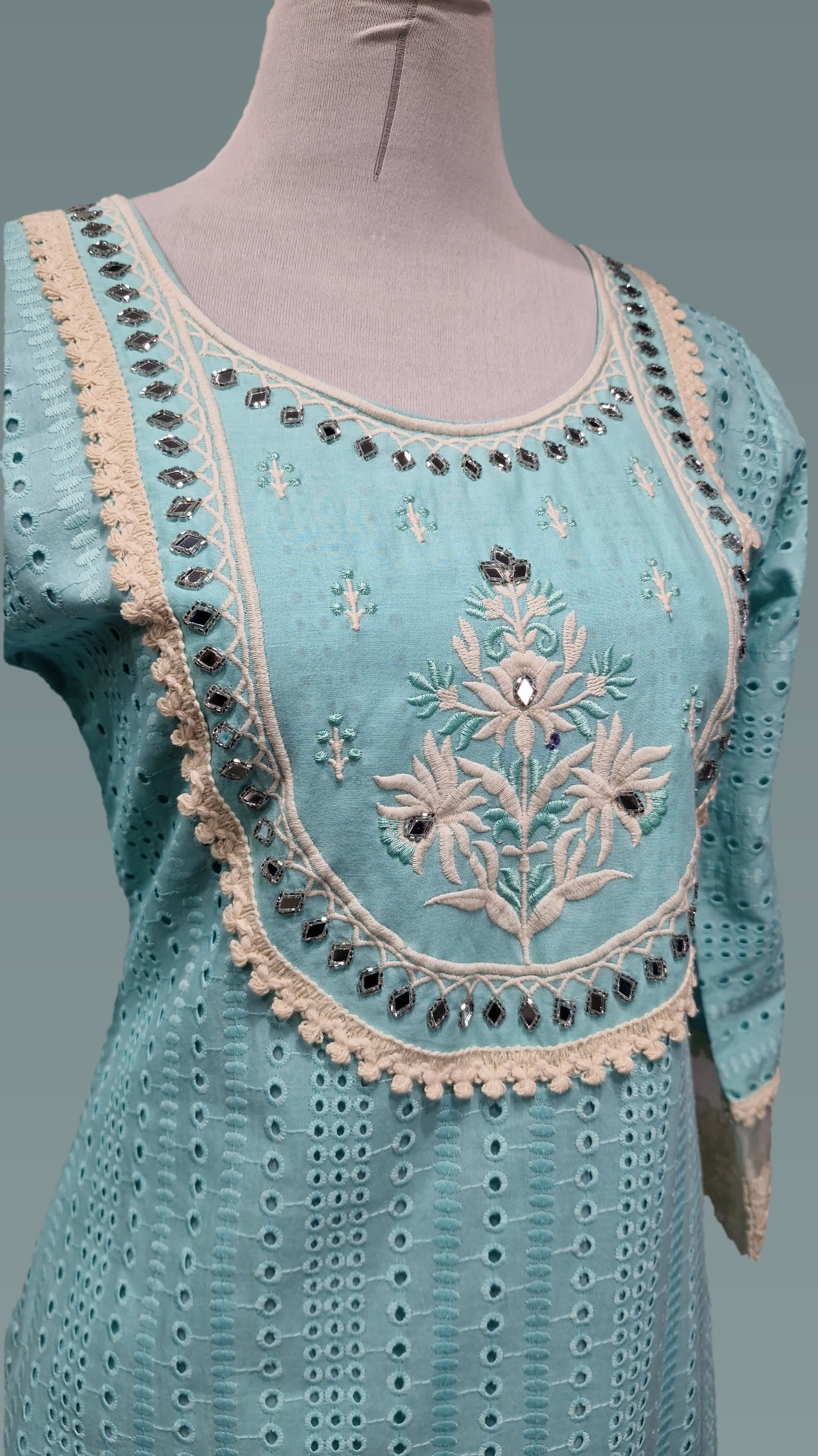 RN blue Frosted Suit