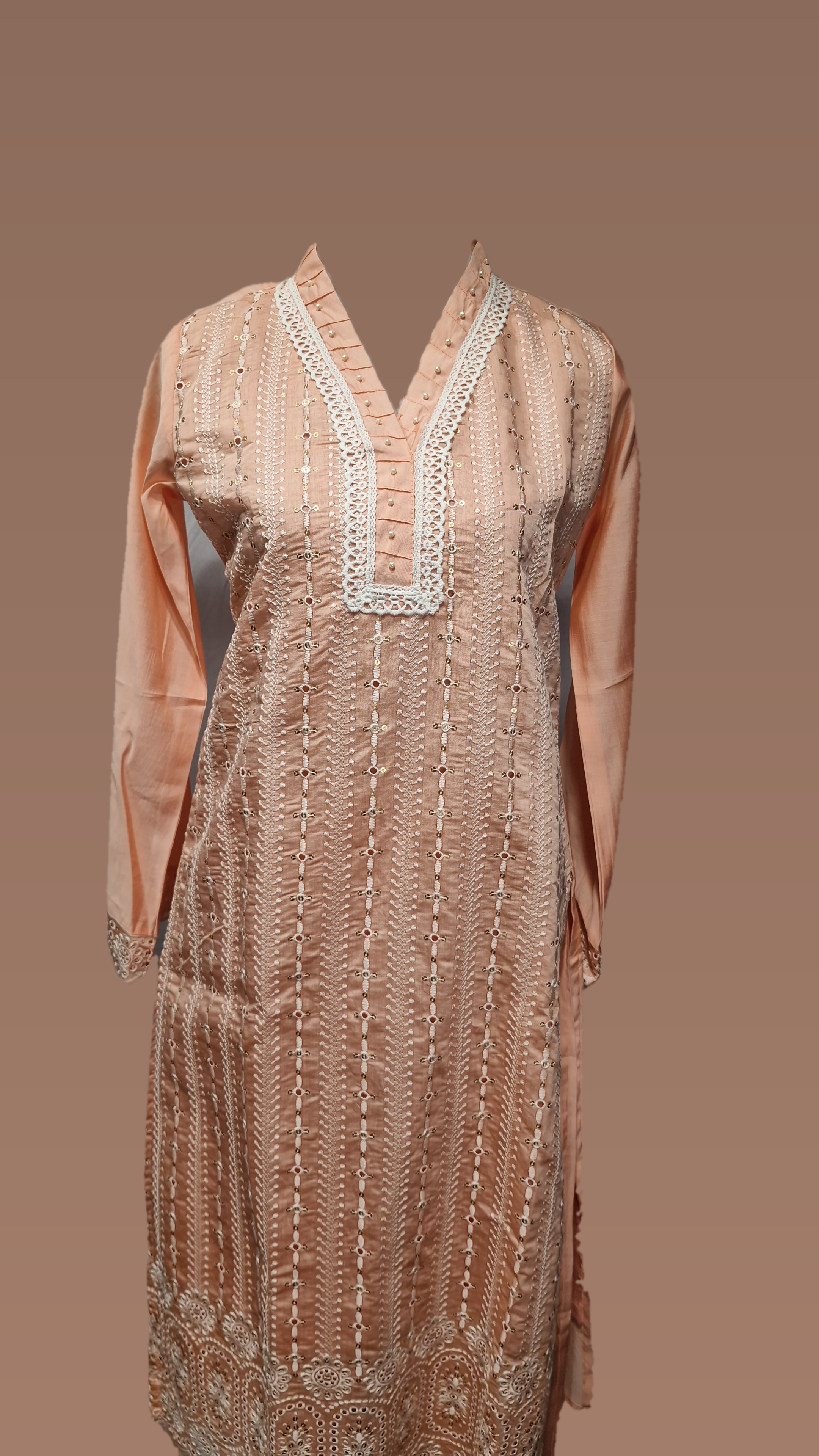 VN Frill neck BA EMB Suit A2