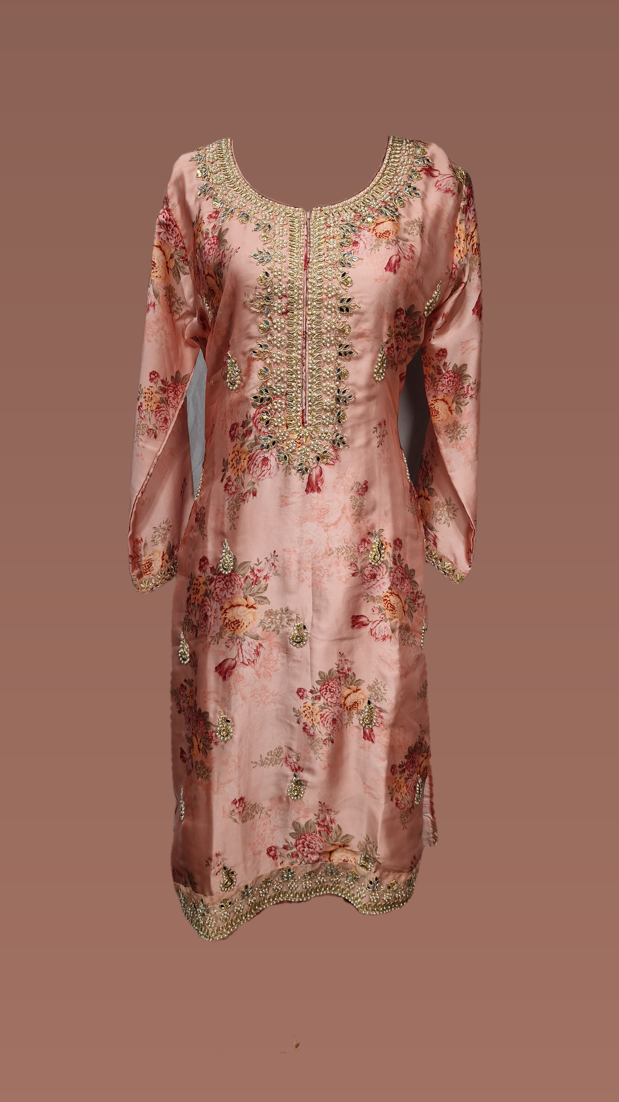 3PCS Soft Maslin AB Suit Glass Work Pink