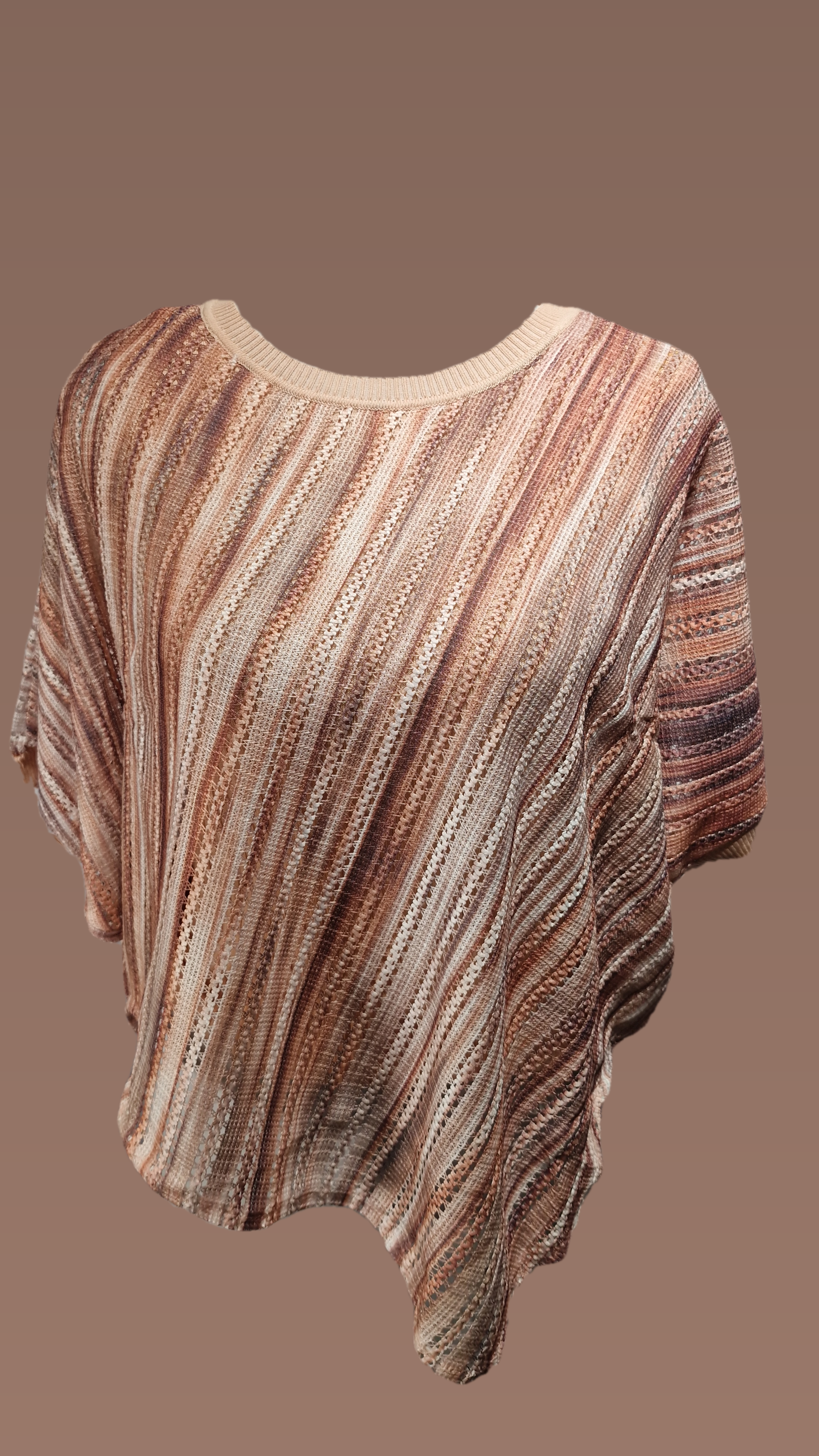 knitting ponchu cami top Crop Top