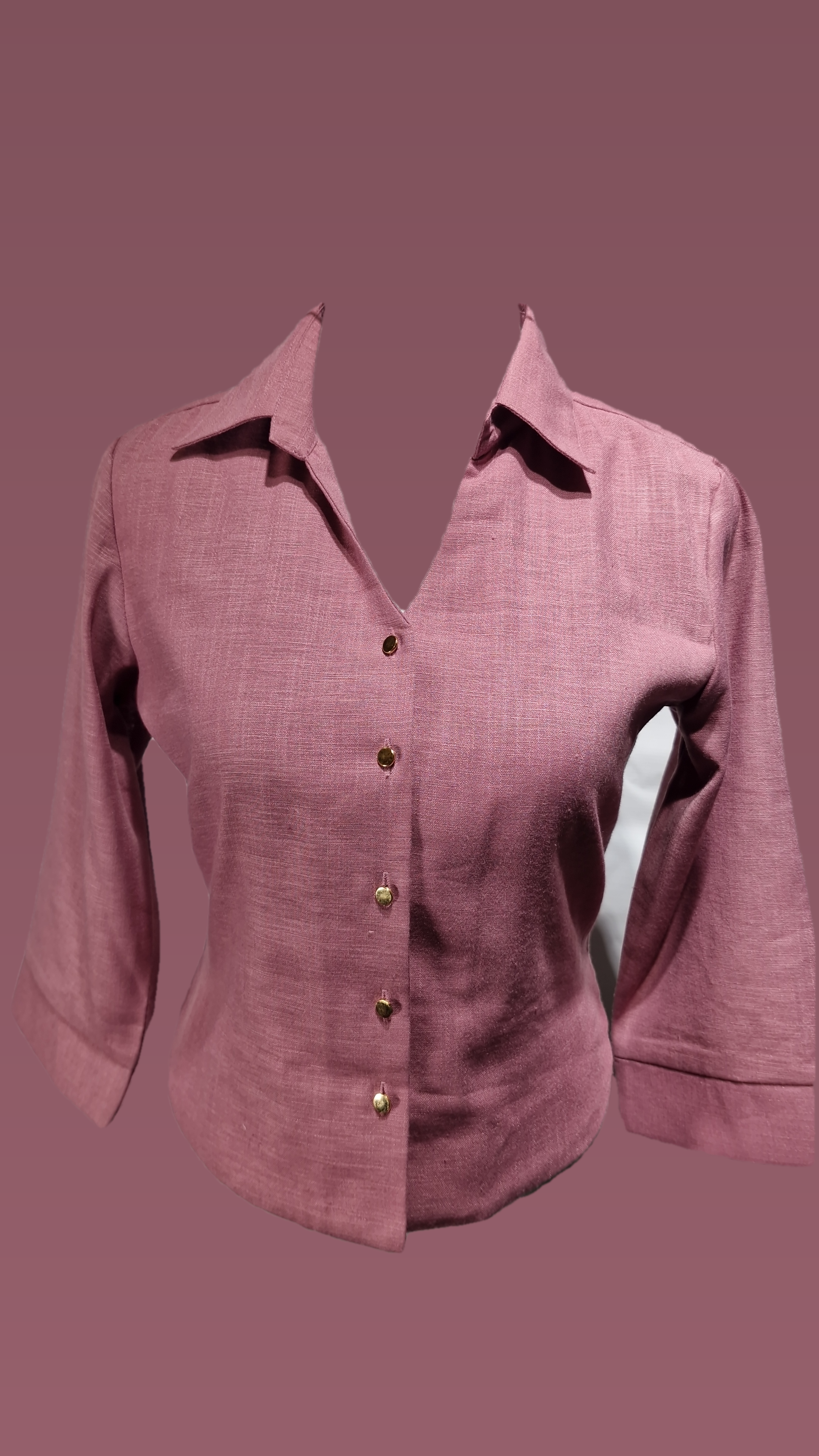 Top / FO Collar SL Cotton Top