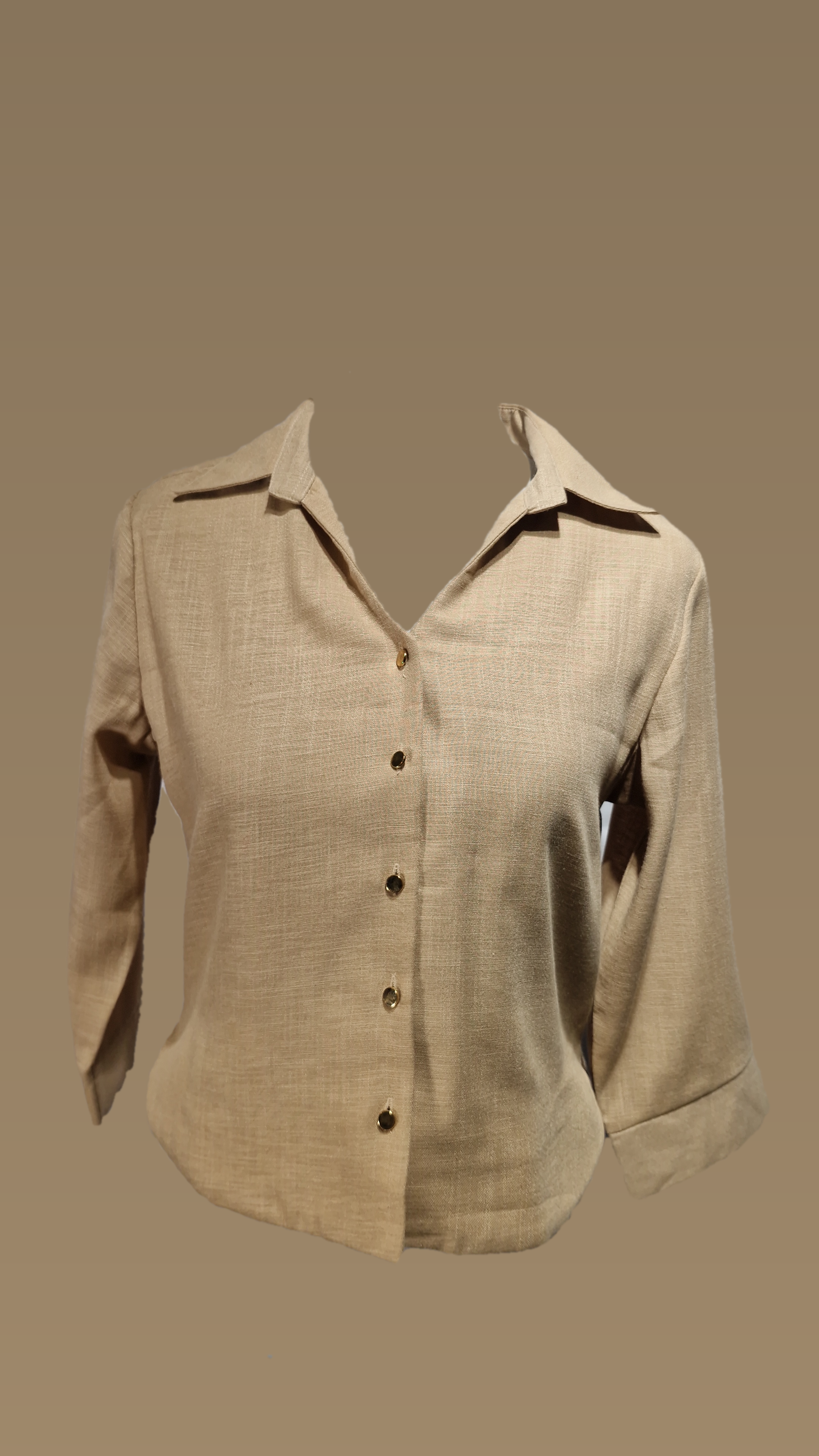 Top / FO Collar SL Cotton Top