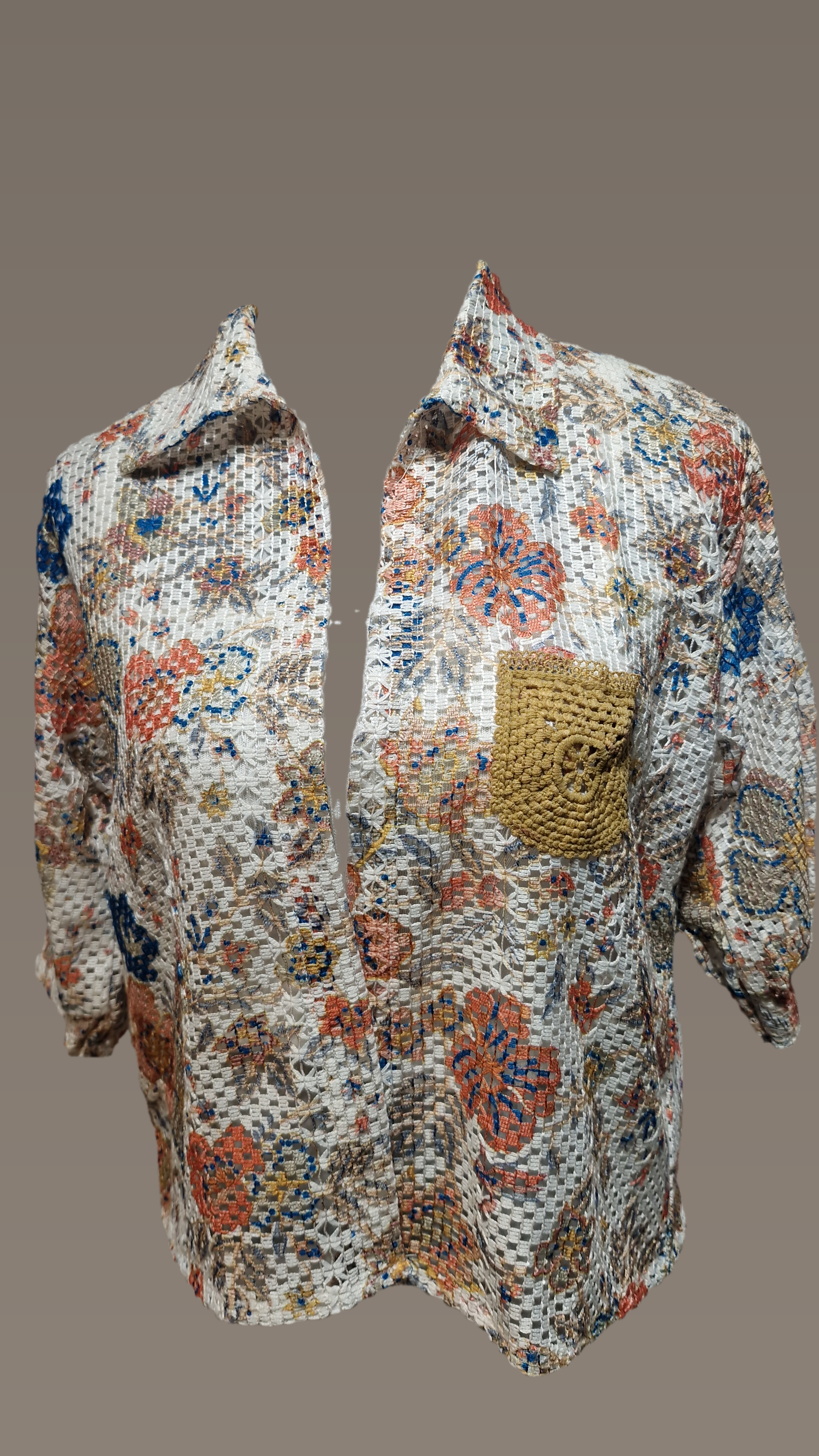 Cami Top with Crochet Shirt Top