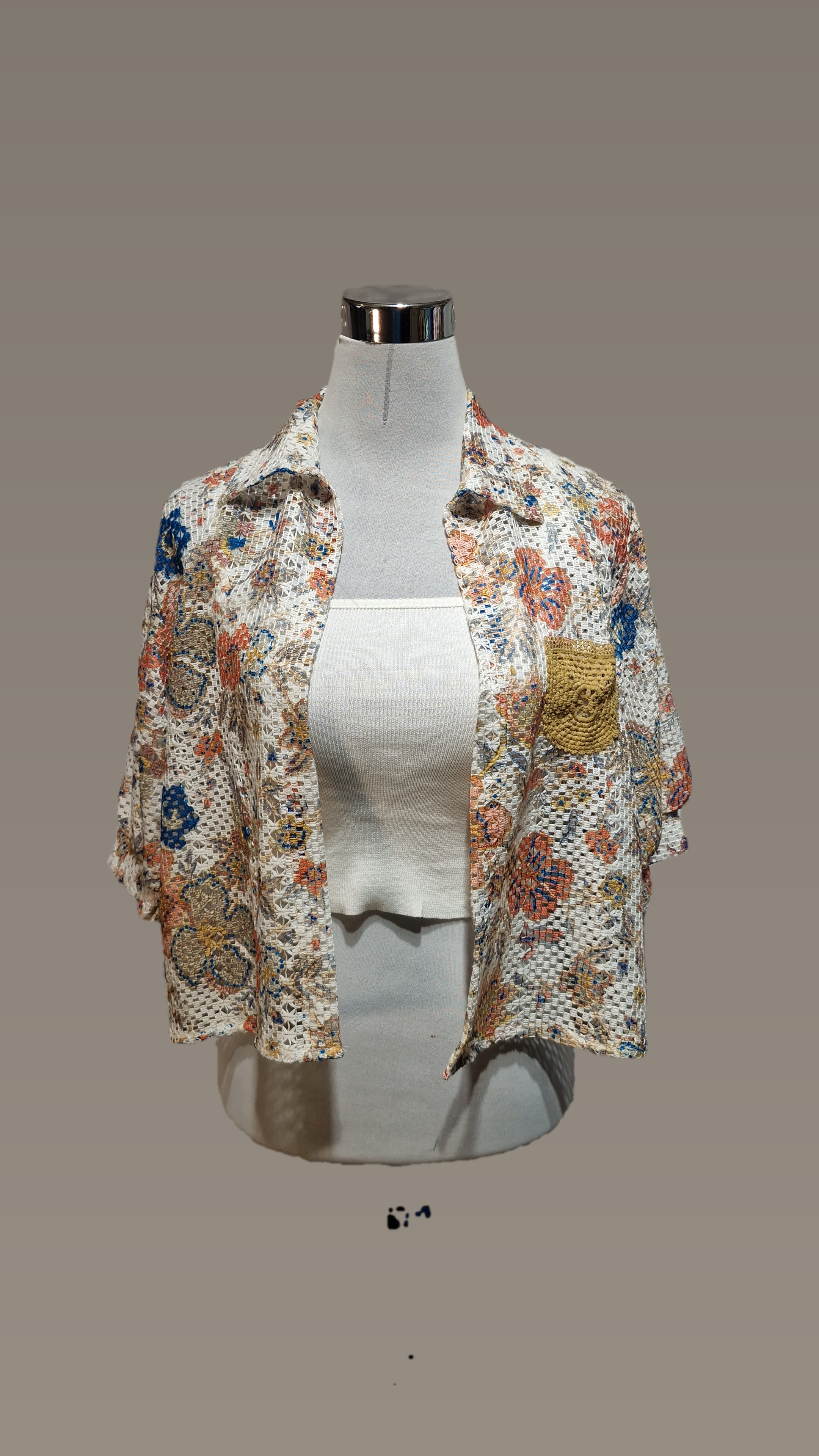 Cami Top with Crochet Shirt Top