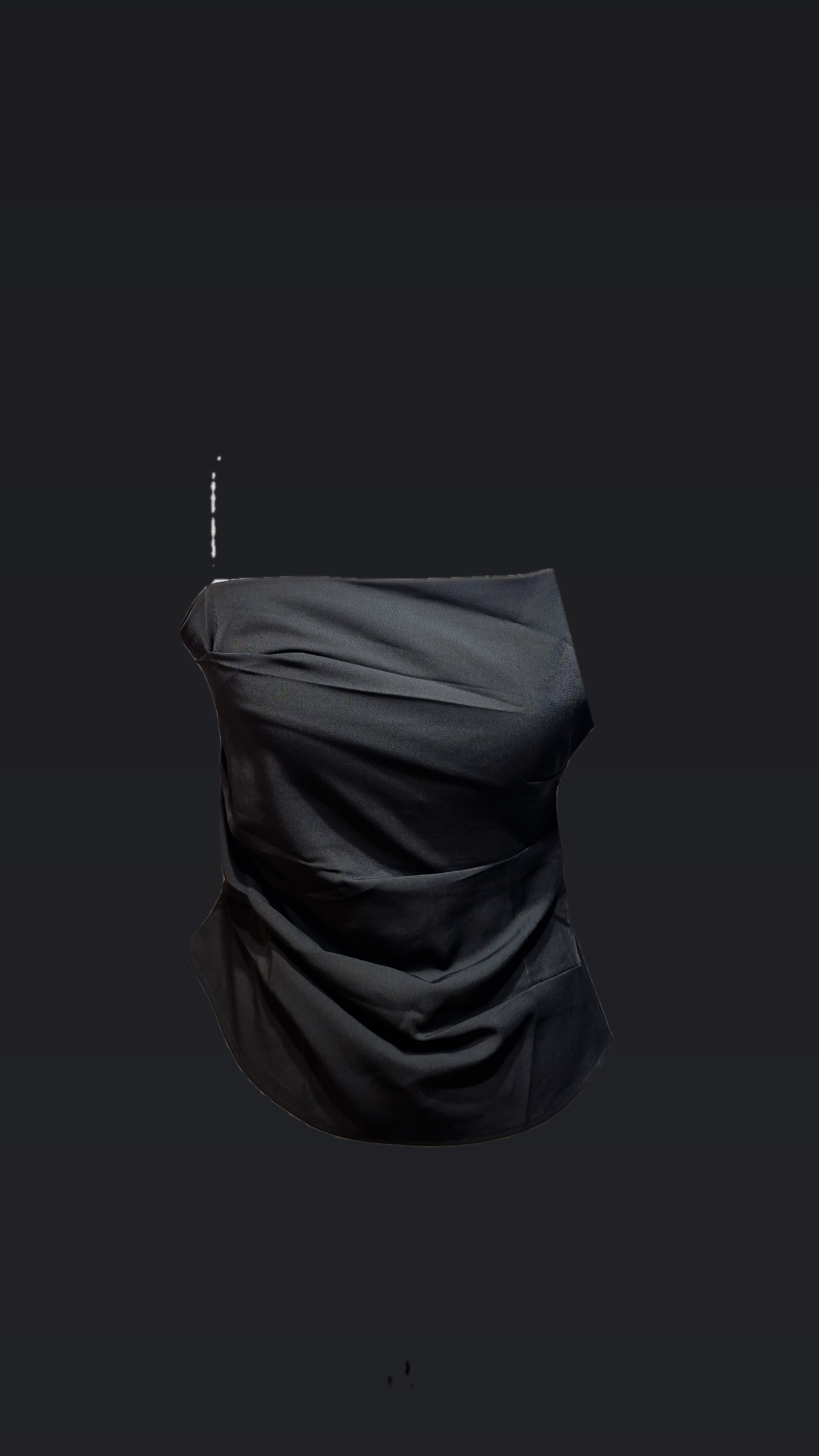 Asymitric Cami Pleated Cami Top Crop Top