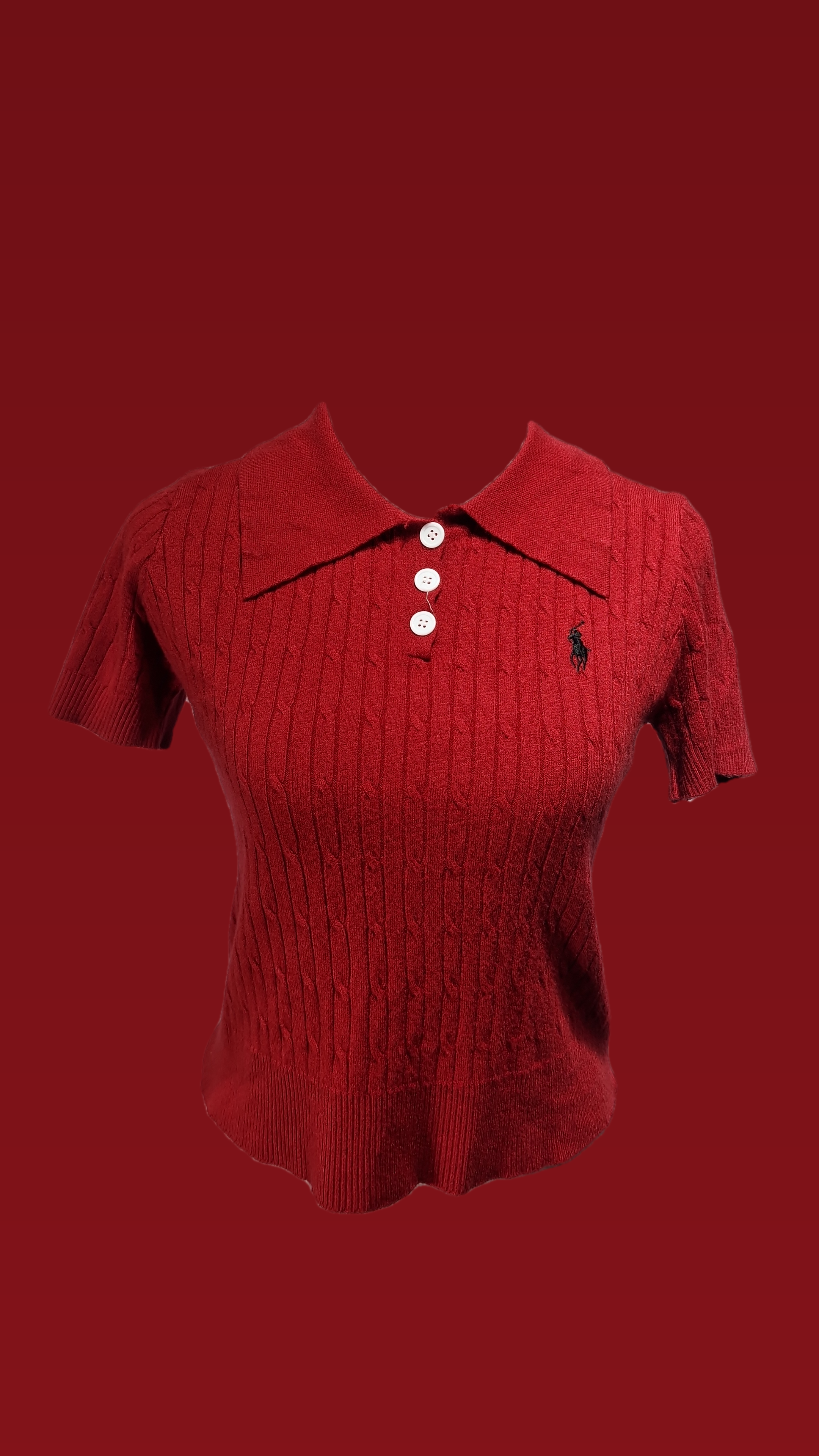Knitting polo t shirt