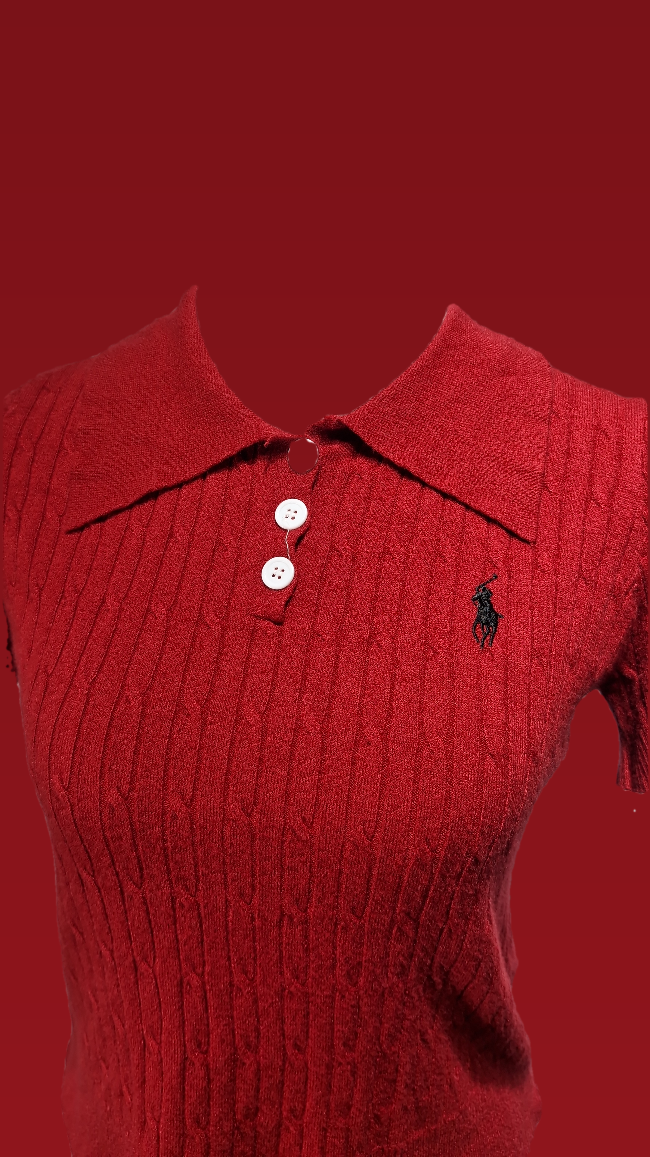 Knitting polo t shirt