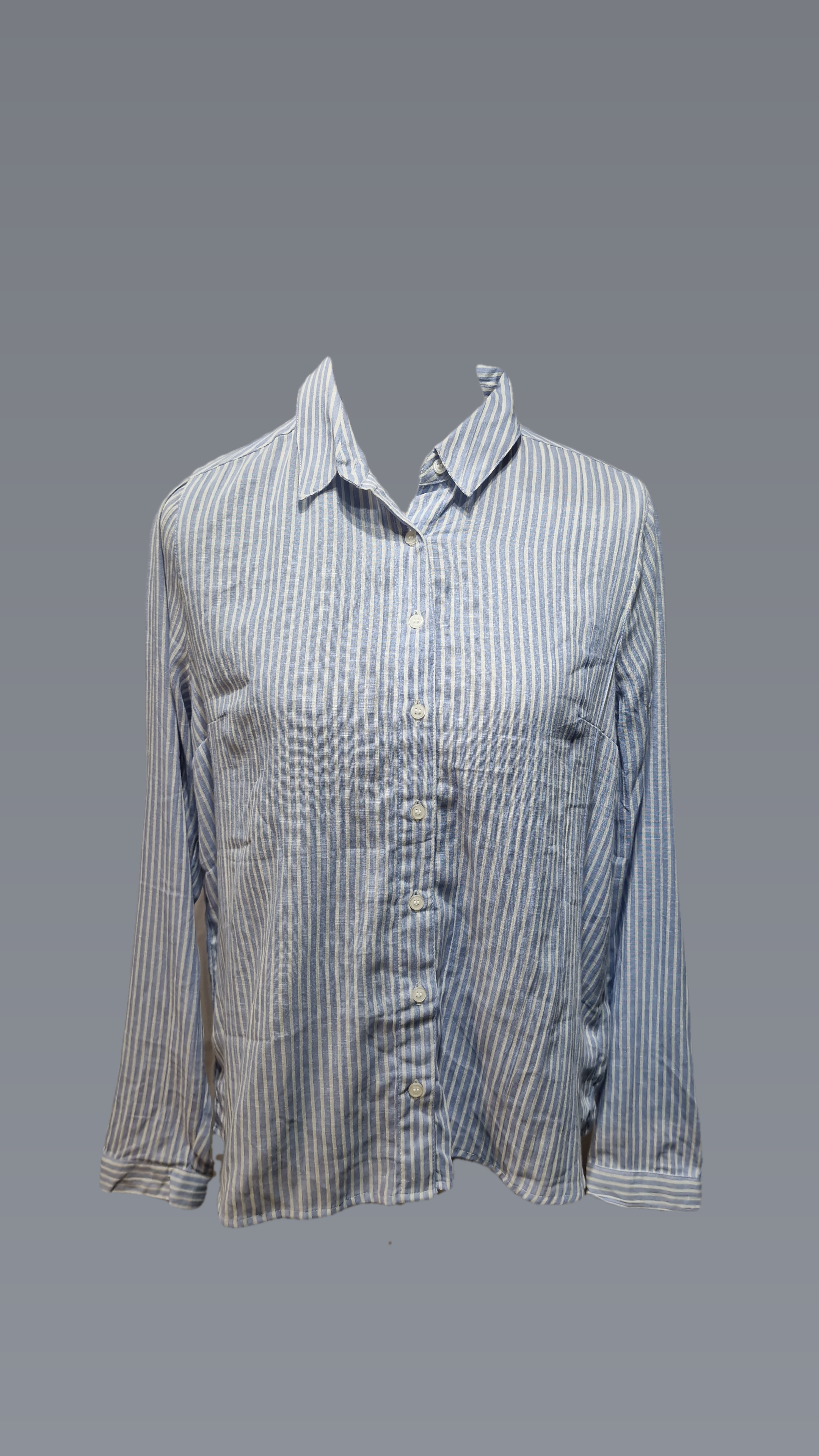 Striped small Collar Shirt