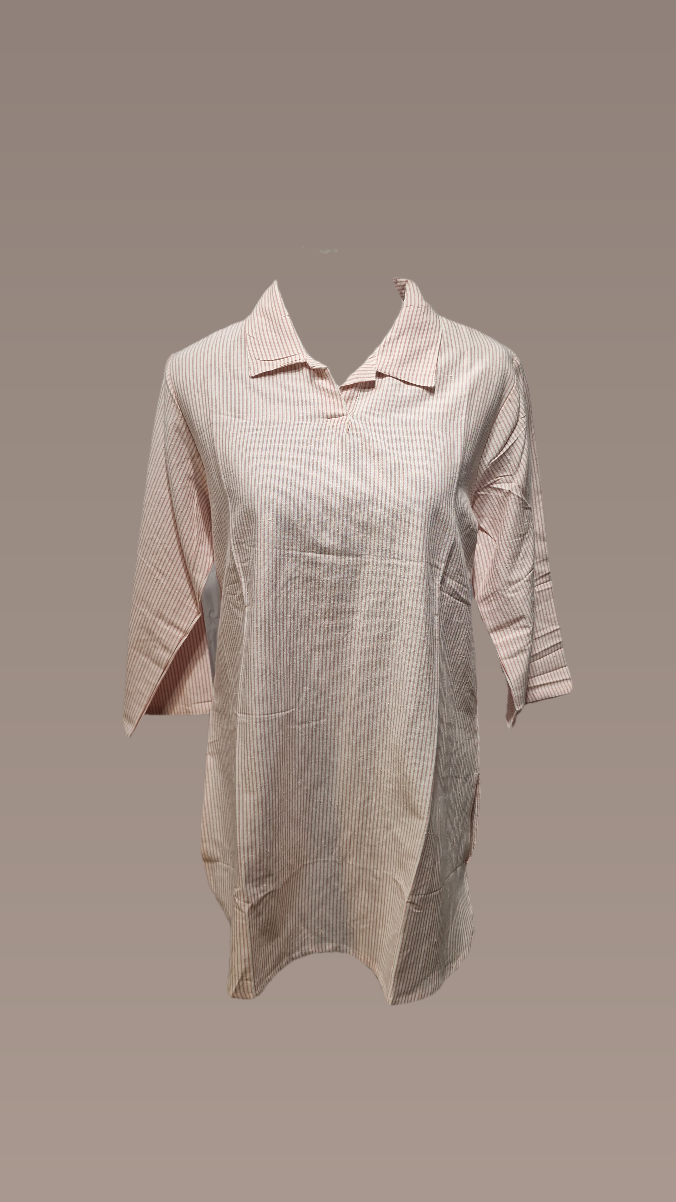 Striped small Collar Shirt