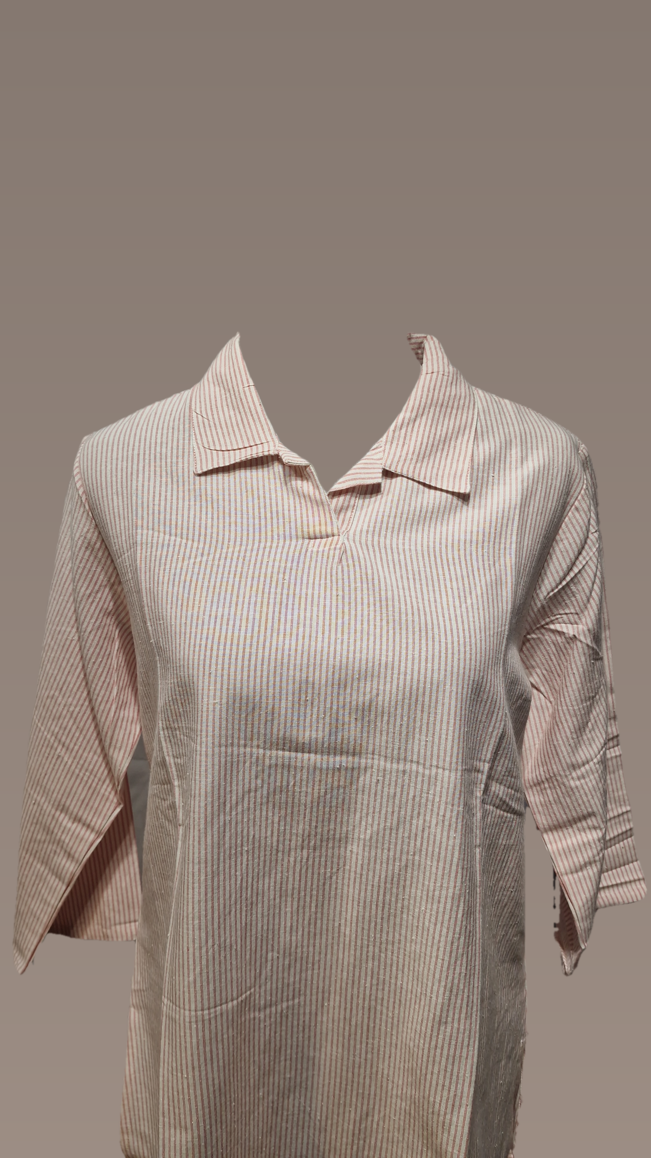 Striped small Collar Shirt