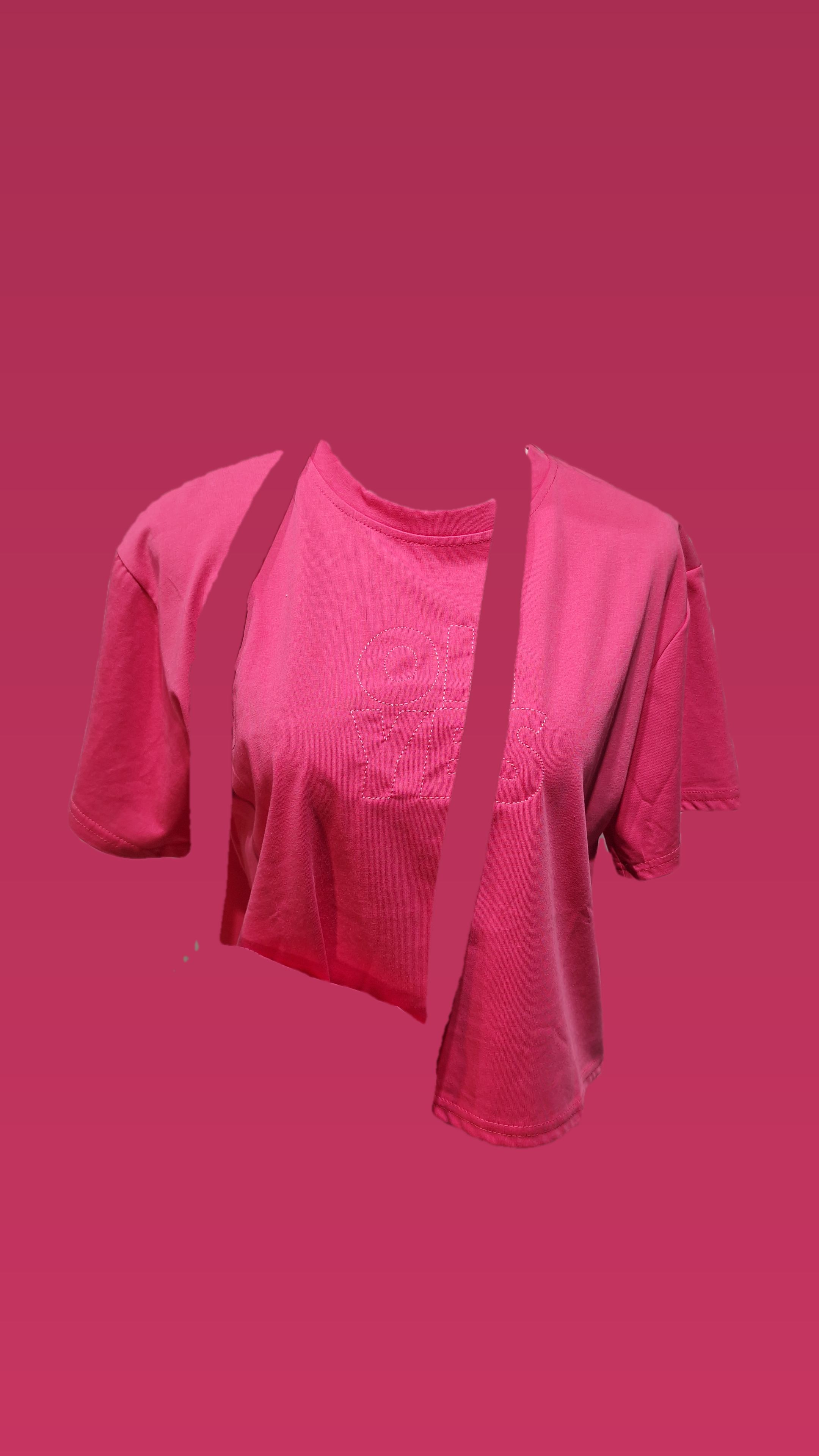 Crop T-shirt with Bag