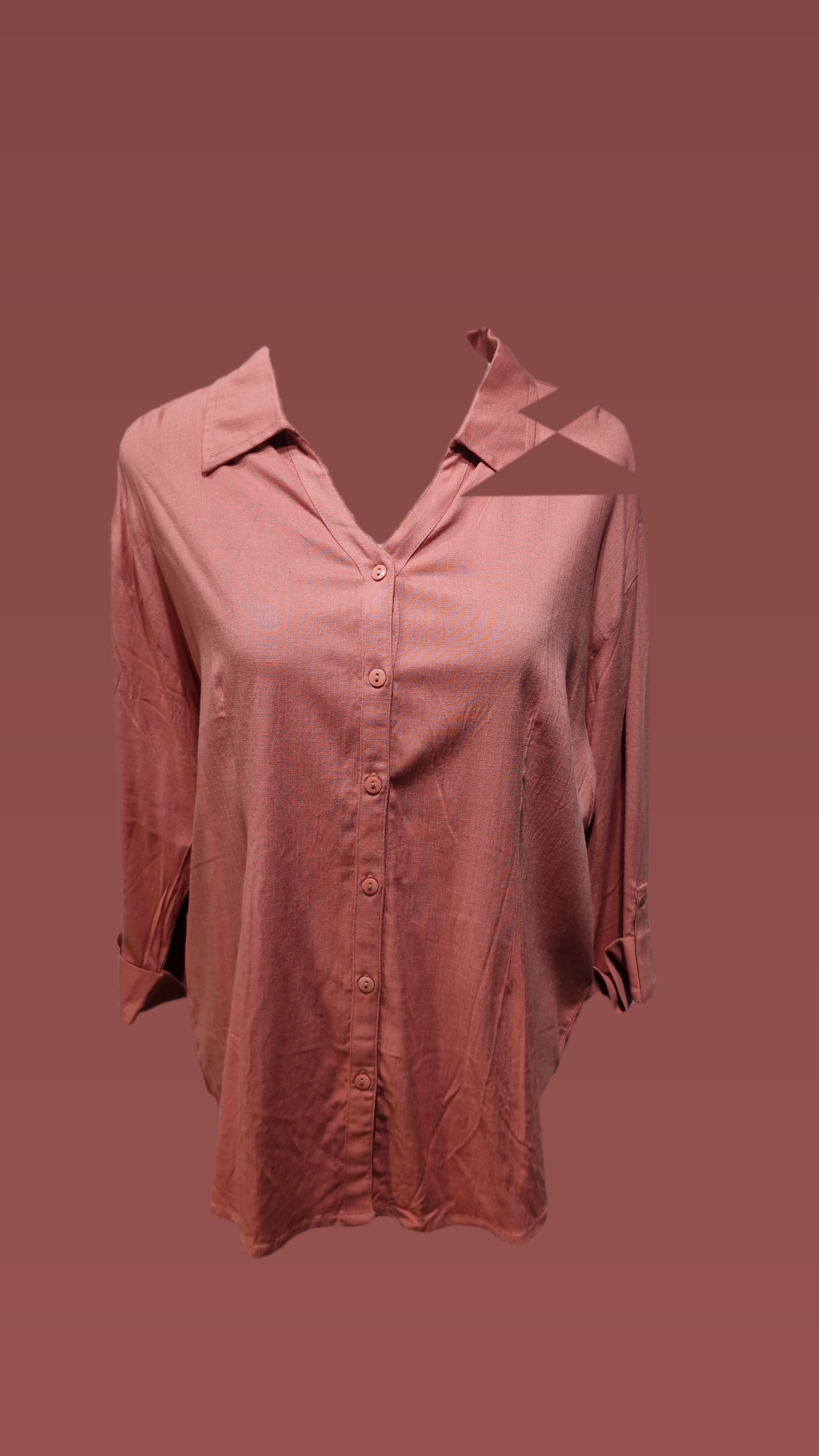 Cotton Pink Shirt Big Size